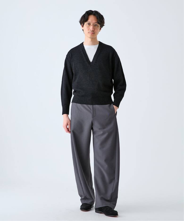 WASHI/WOOL DEEP V ネックニット（ニット／セーター）｜EDIFICE 