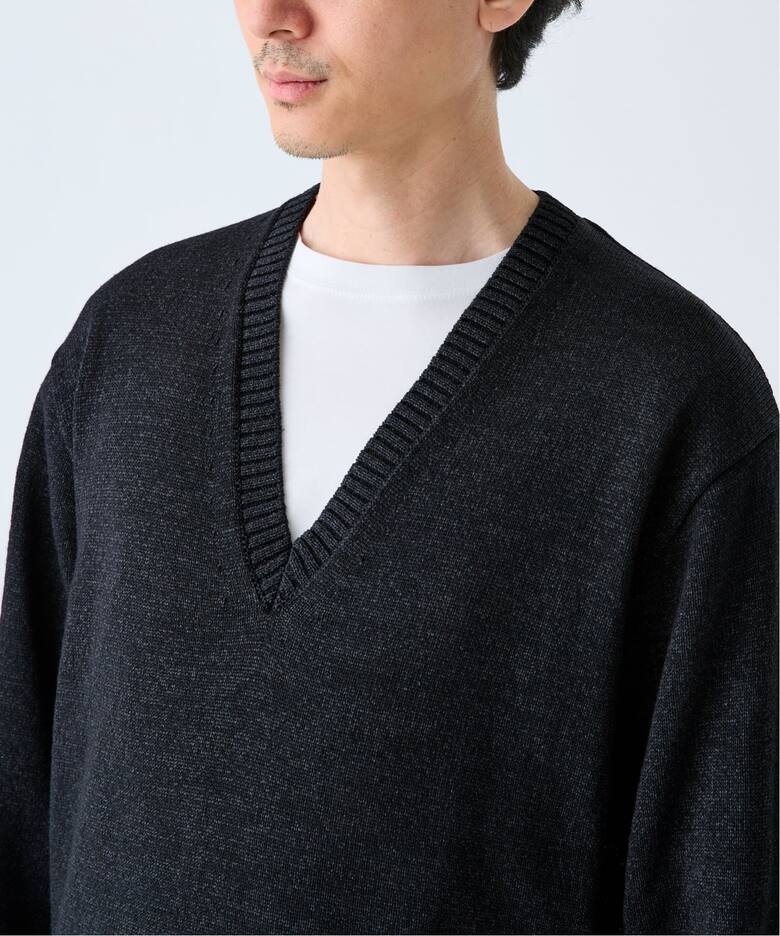 WASHI/WOOL DEEP V ネックニット（ニット／セーター）｜EDIFICE 