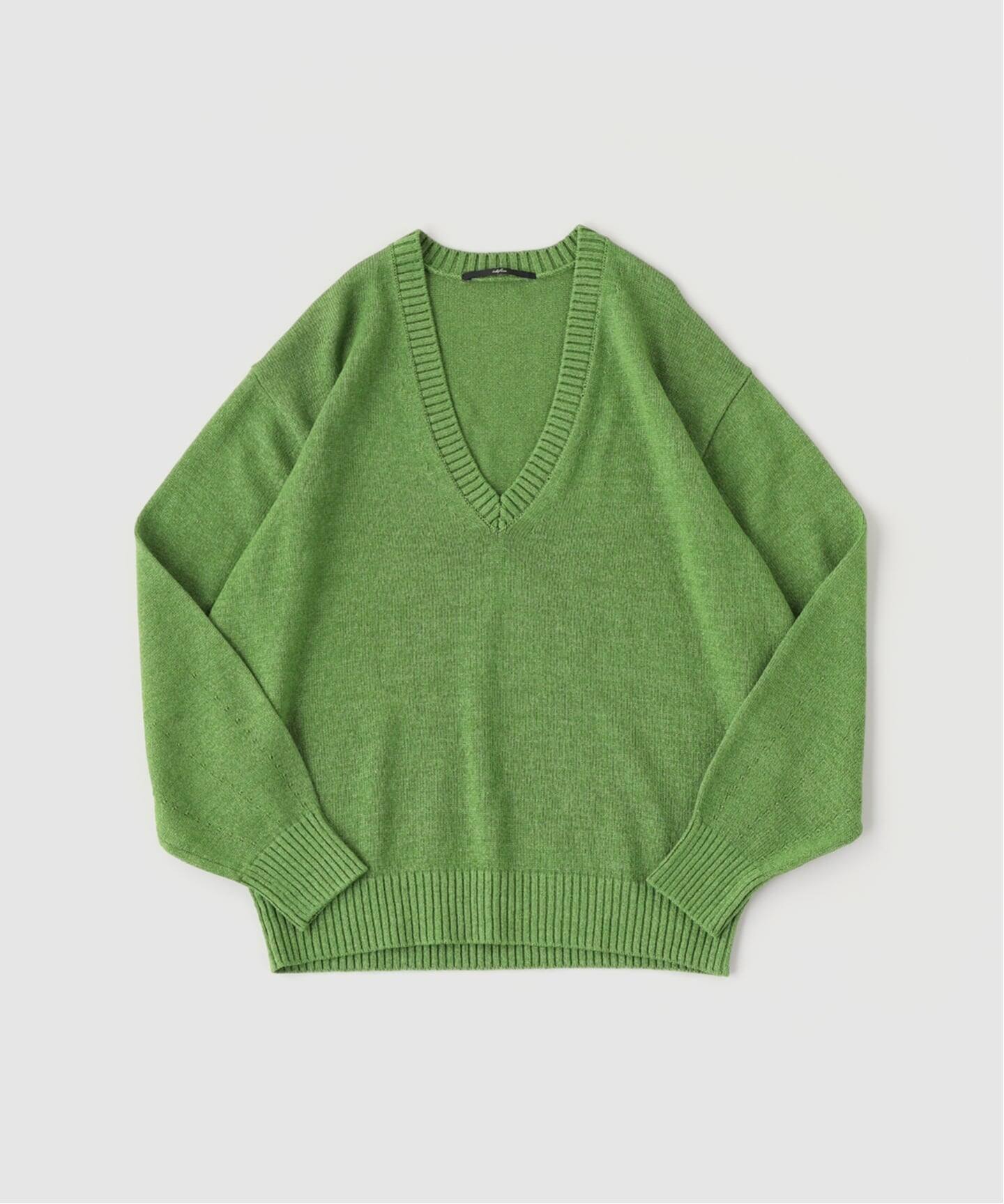 WASHI/WOOL DEEP V ネックニット（ニット／セーター）｜EDIFICE