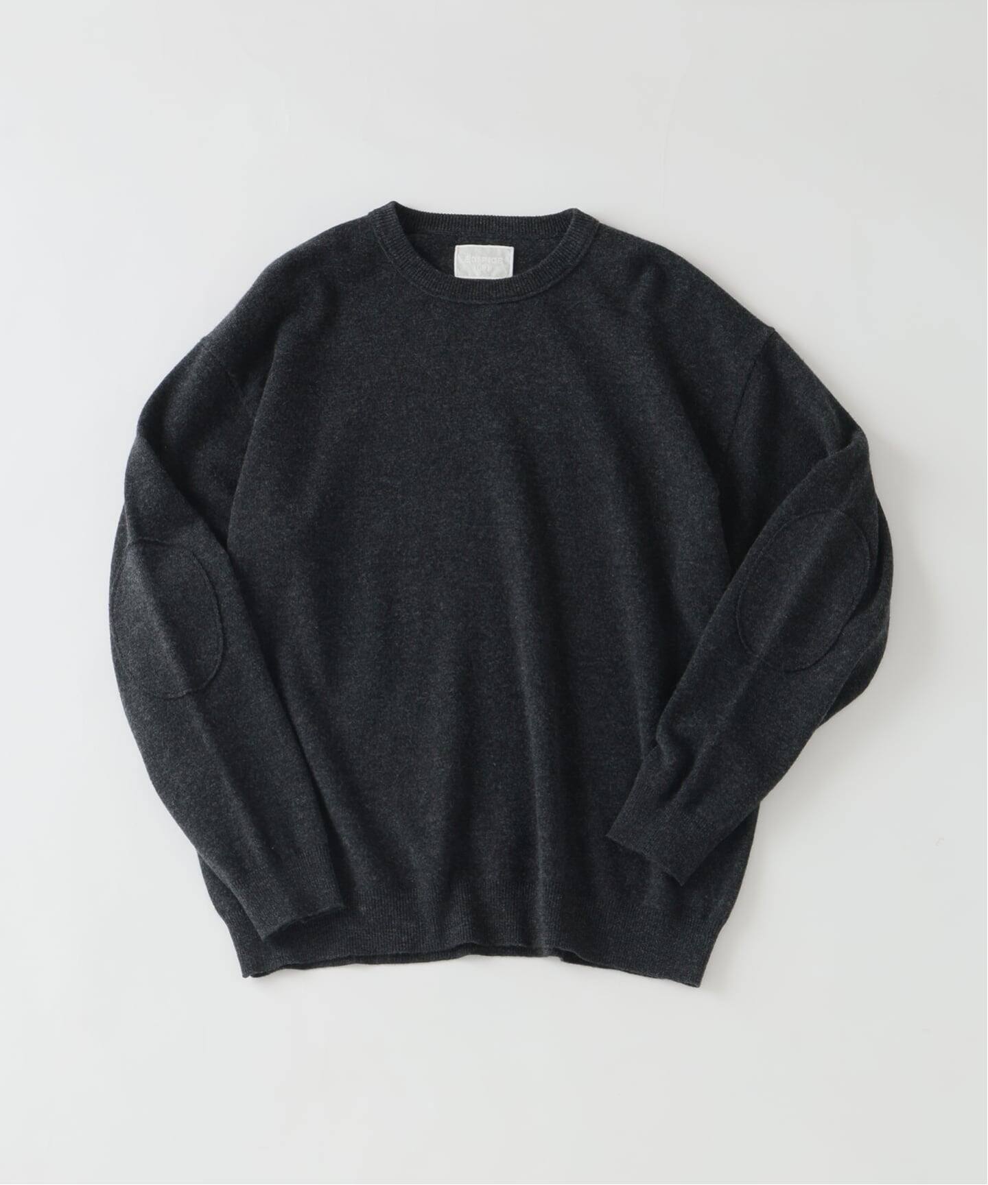 EDIFICE by PIPPIOLINO》エルボー パッチ クルーネック ニット（ニット 