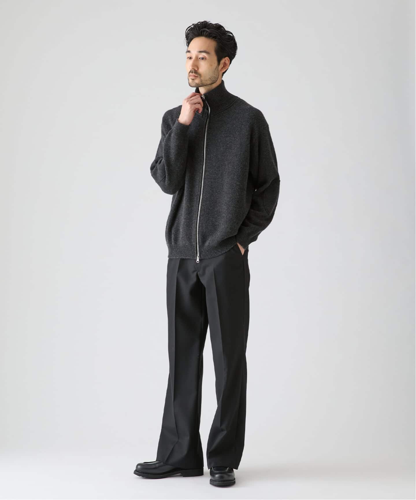 EDIFICE by PIPPIOLINO》エルボーパッチ ドライバーズニット（ニット