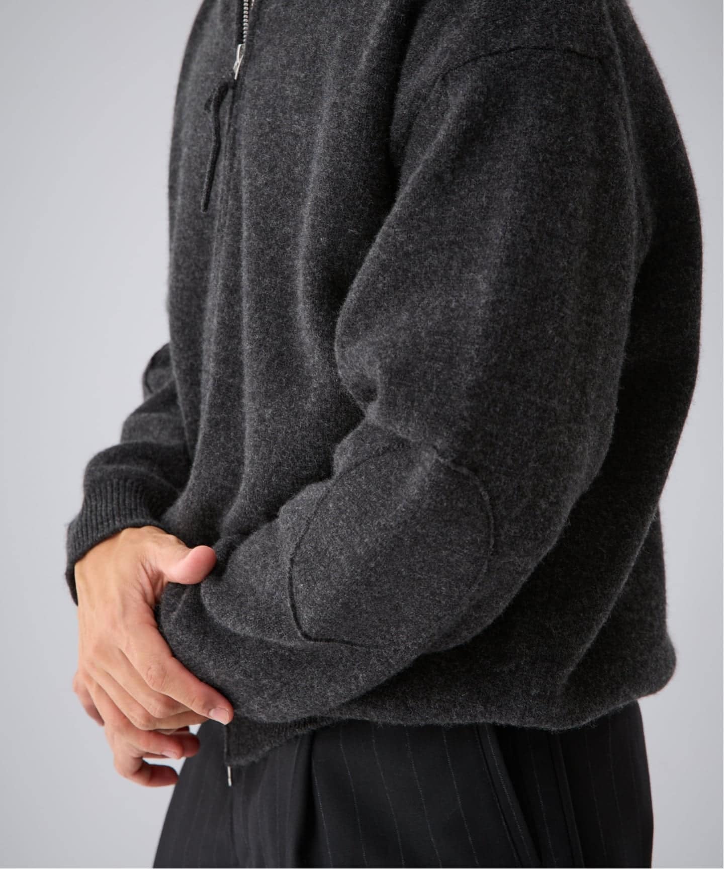 EDIFICE by PIPPIOLINO》エルボーパッチ ドライバーズニット（ニット