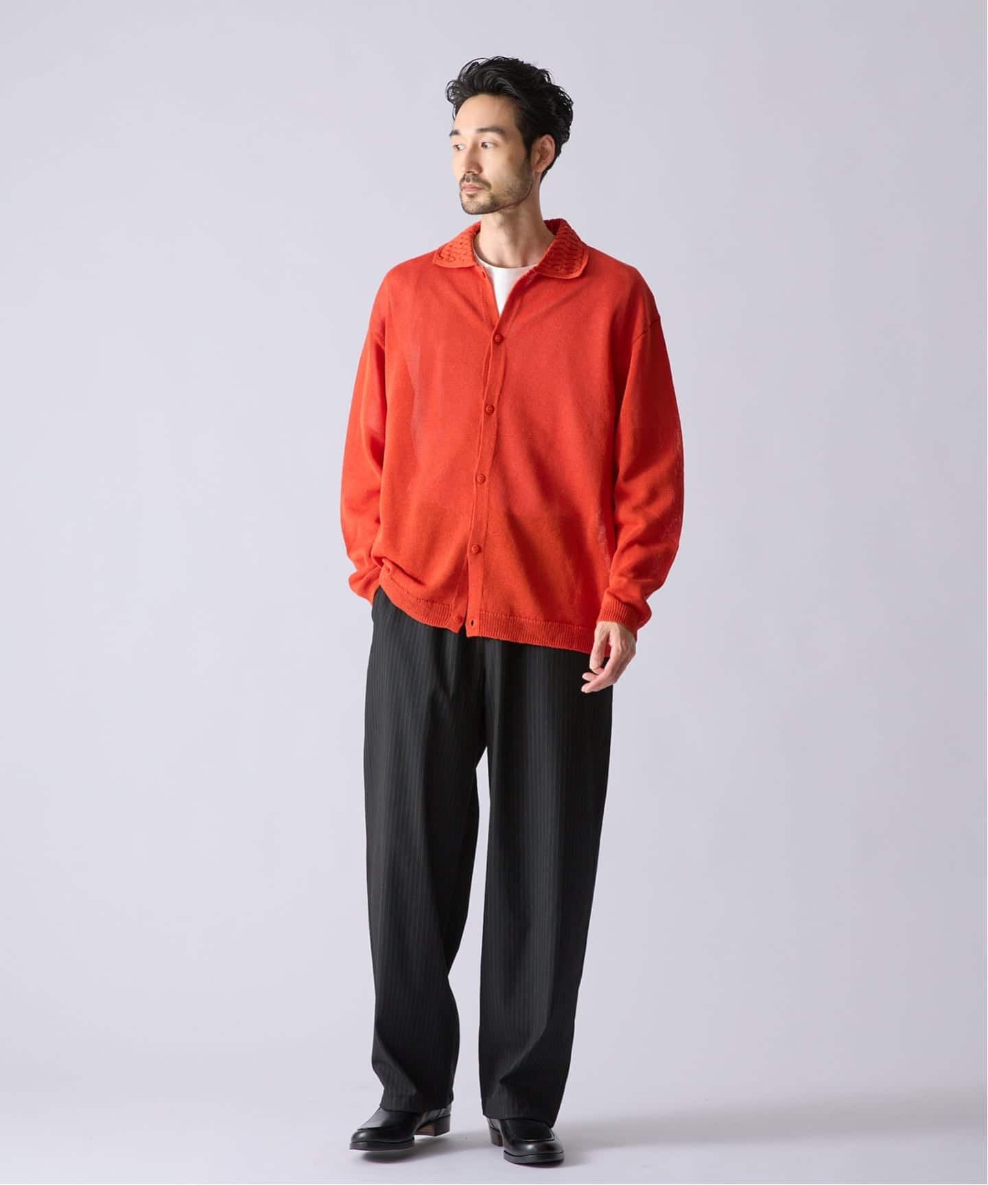 CFCF ニットシャツ EDIFICE by PIPPIOLINO》クロシェ ニット シャツ（シャツ／ブラウス