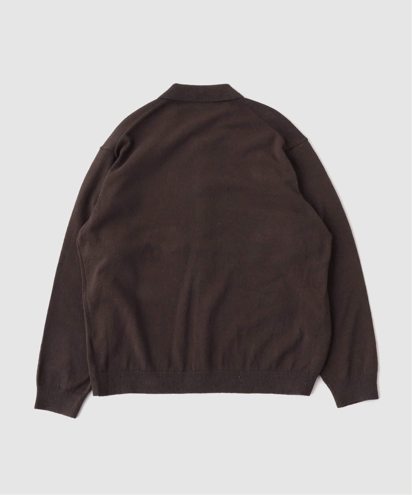 ATON（エイトン） COTTON WASHI BOUCLE POL0 CARDIGAN（ニット
