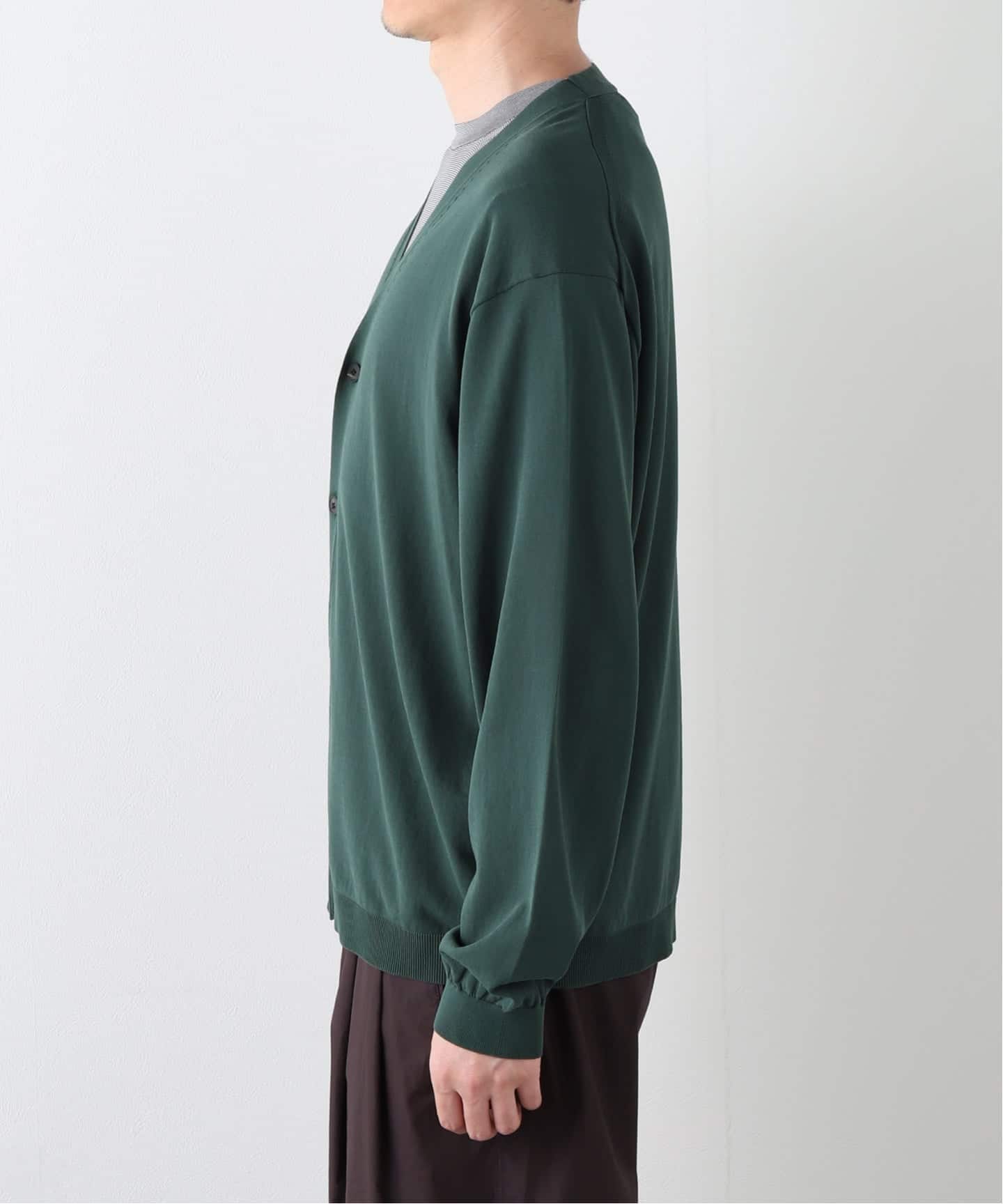ATON(エイトン) FINE ICE COTTON V-NECK CARDIGAN（カーディガン