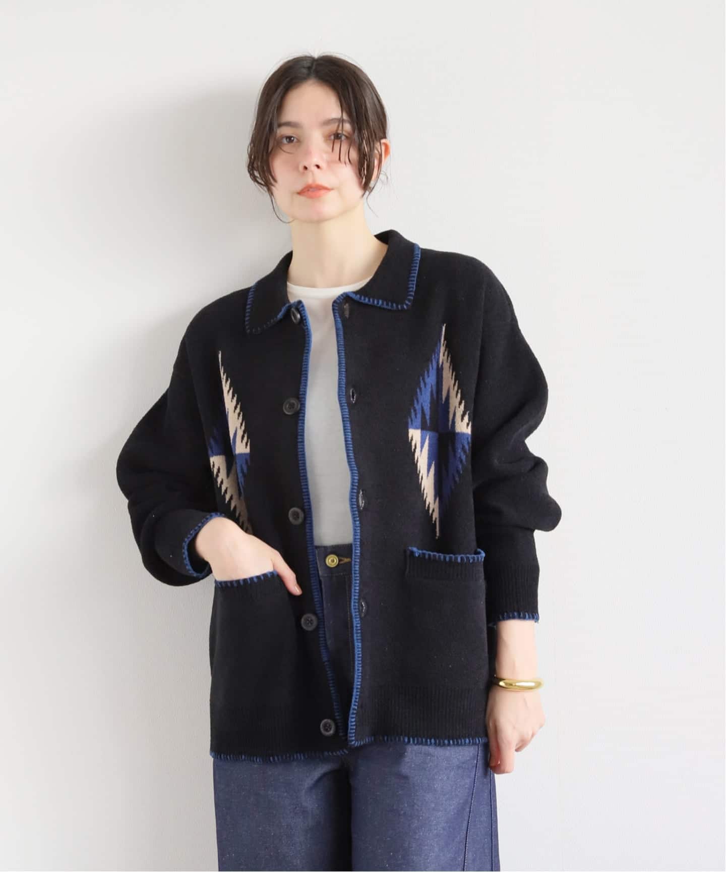 NESTWELL / 417EDIFICE別注 ブランケットカーディガン NESTWELL / ネストウェル 417別注 ブランケットカーディガン