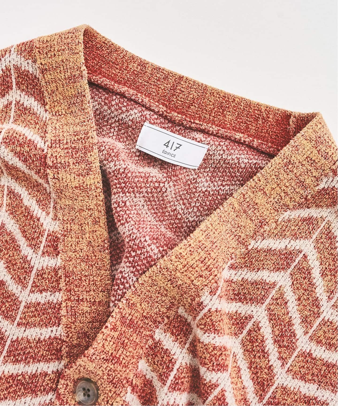 インディゴジャガードカーディガン（カーディガン）｜417 EDIFICE