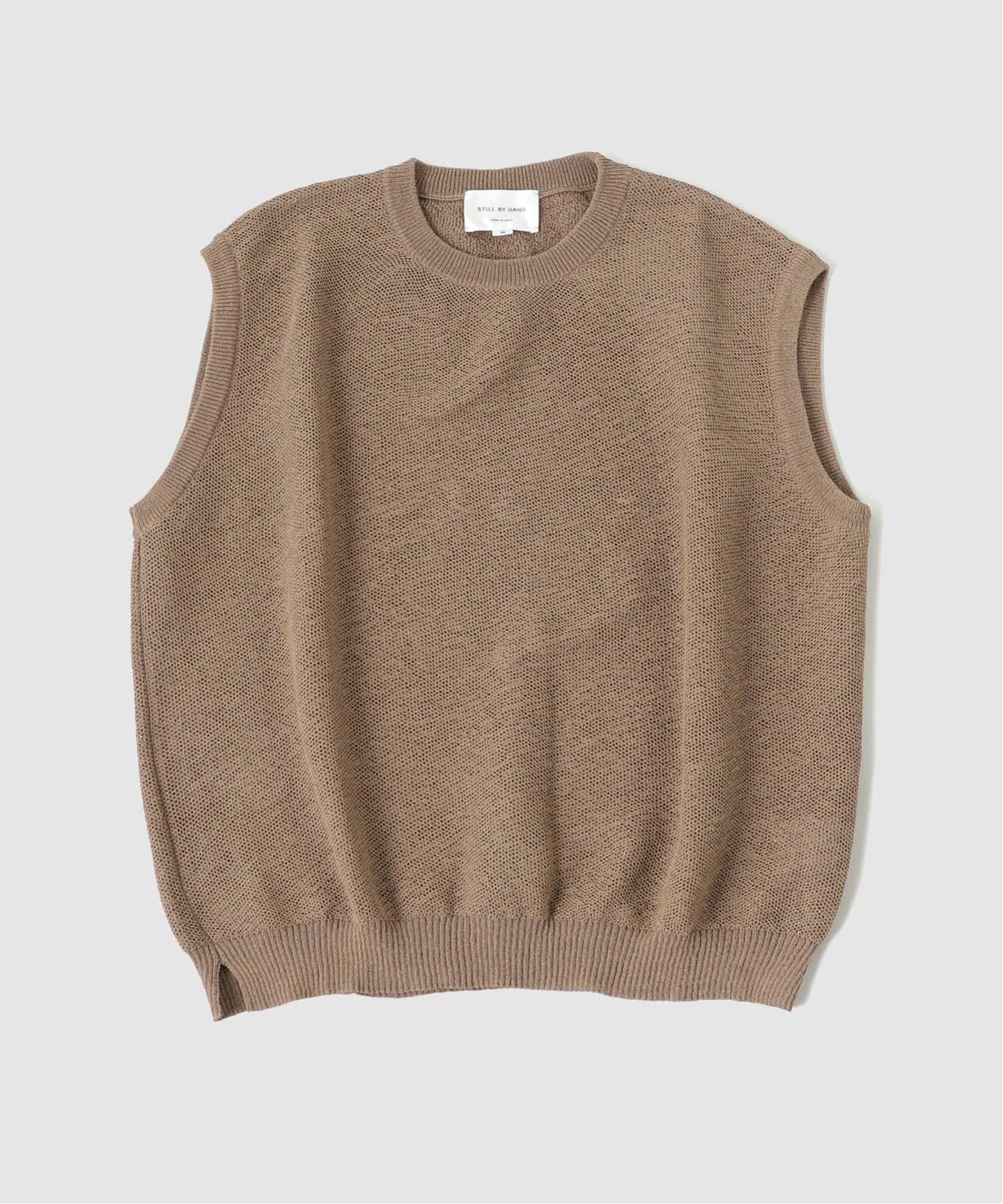 STILL BY HAND スティルバイハンド ベスト ベージュ サイズ:48 STILL BY HAND / スティルバイハンド】 KN01262（ニット／セーター