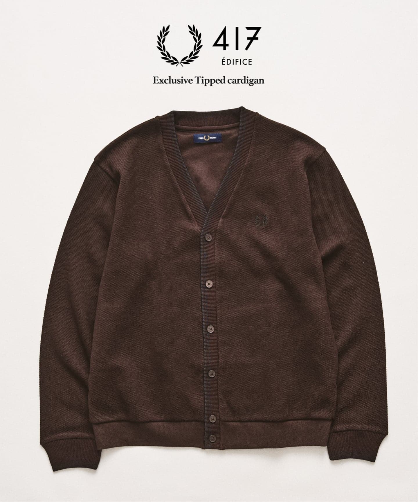 FRED PERRY / フレッドペリー 417別注 ティップドカーディガン