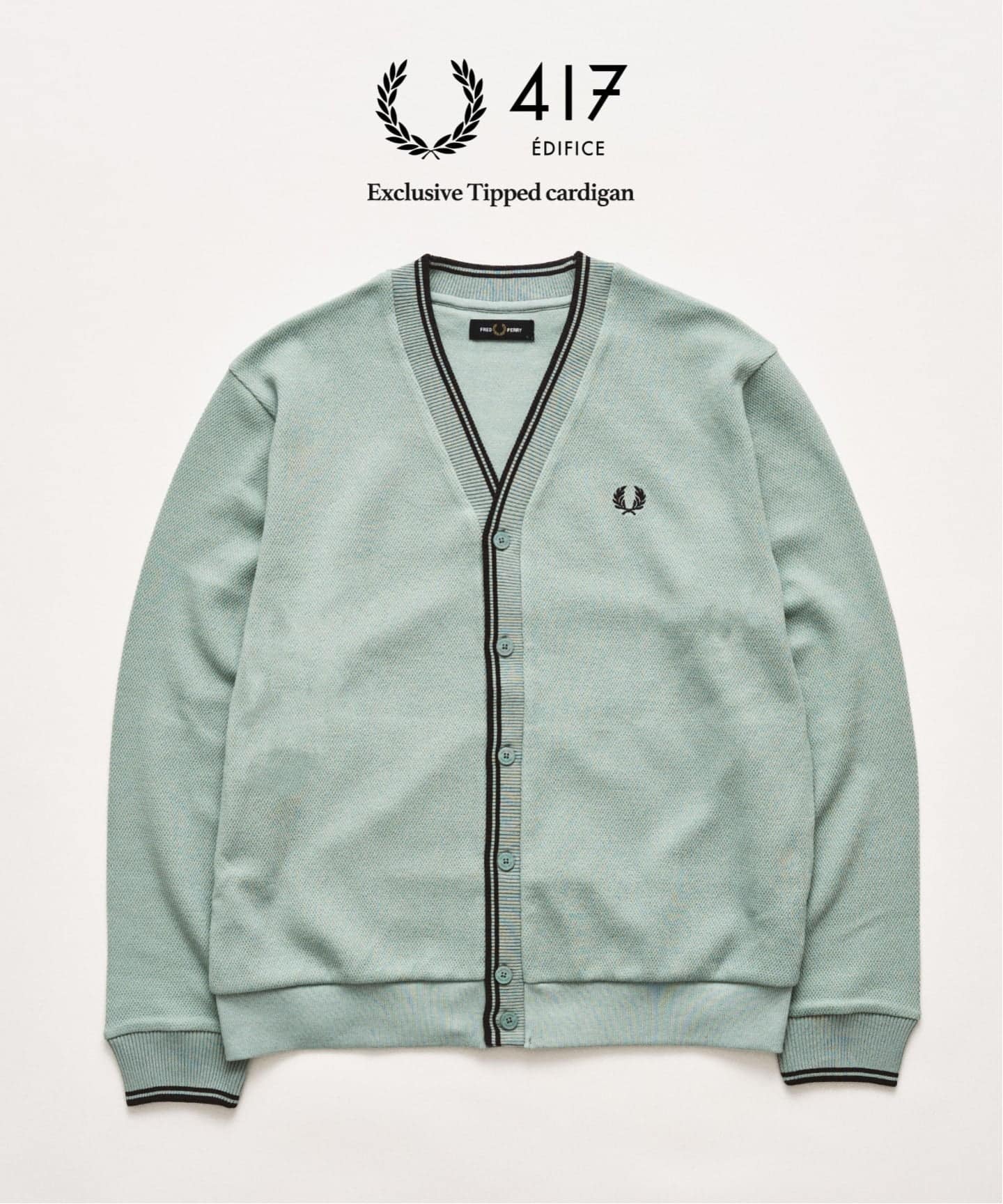 FRED PERRY / フレッドペリー 417別注 ティップドカーディガン