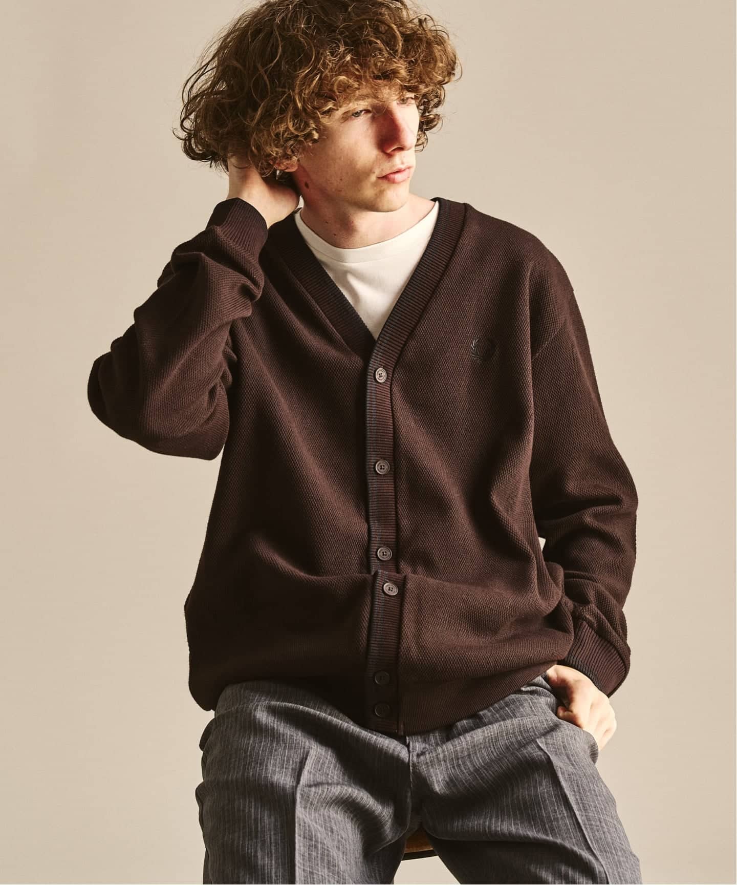 FRED PERRY / フレッドペリー 417別注 ティップドカーディガン