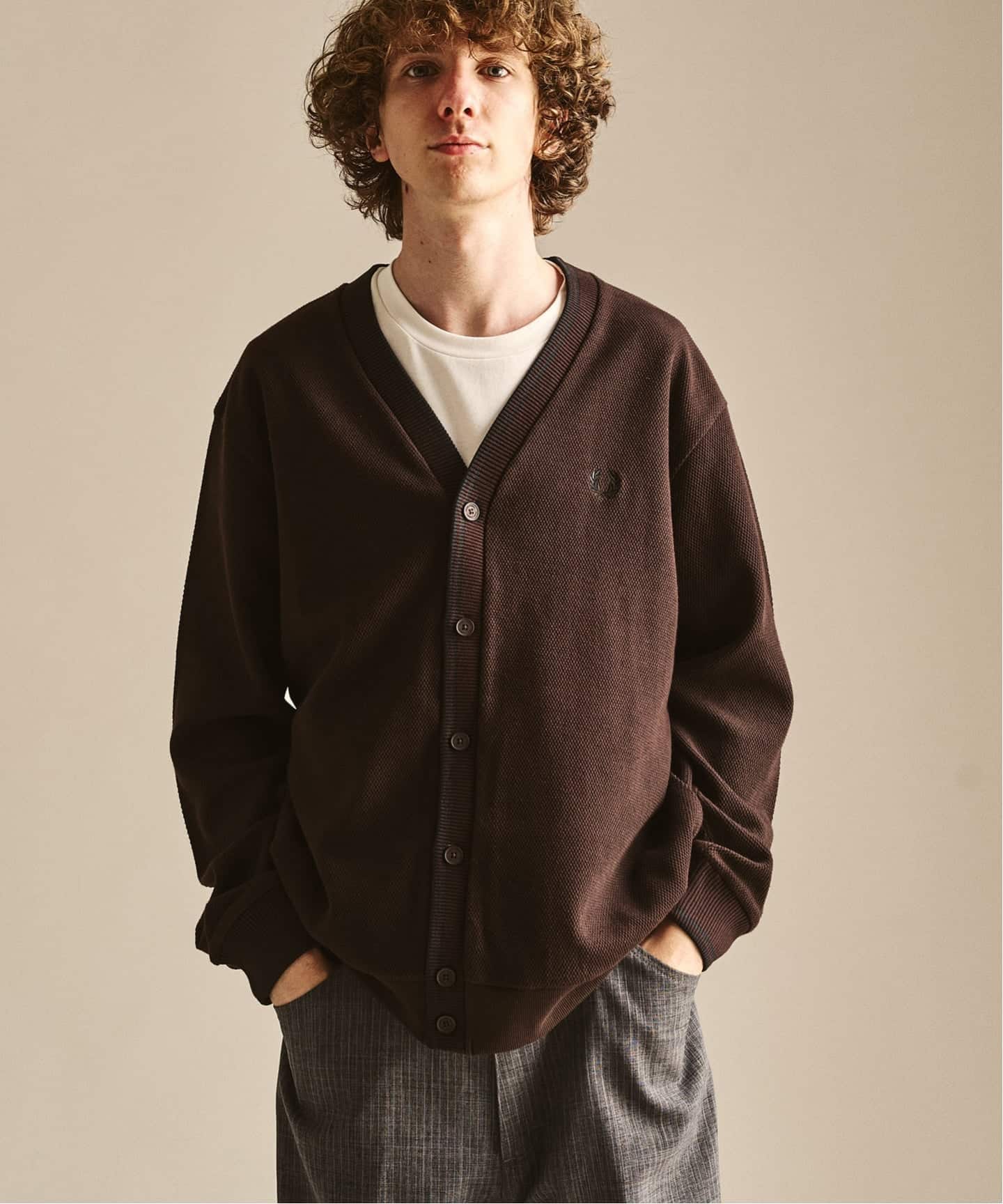 FRED PERRY / フレッドペリー 417別注 ティップドカーディガン