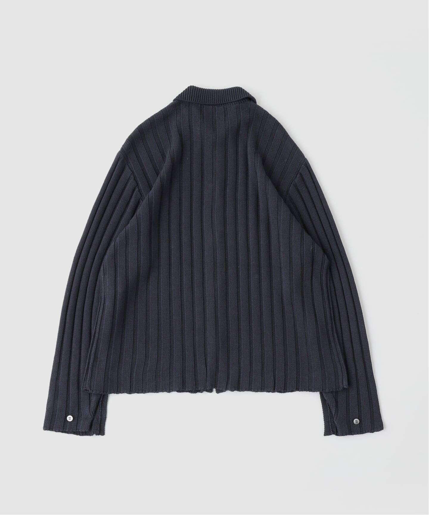 MATSUFUJI / マツフジ WIDE RIB KNIT SHIRT（ニット／セーター）｜PULP