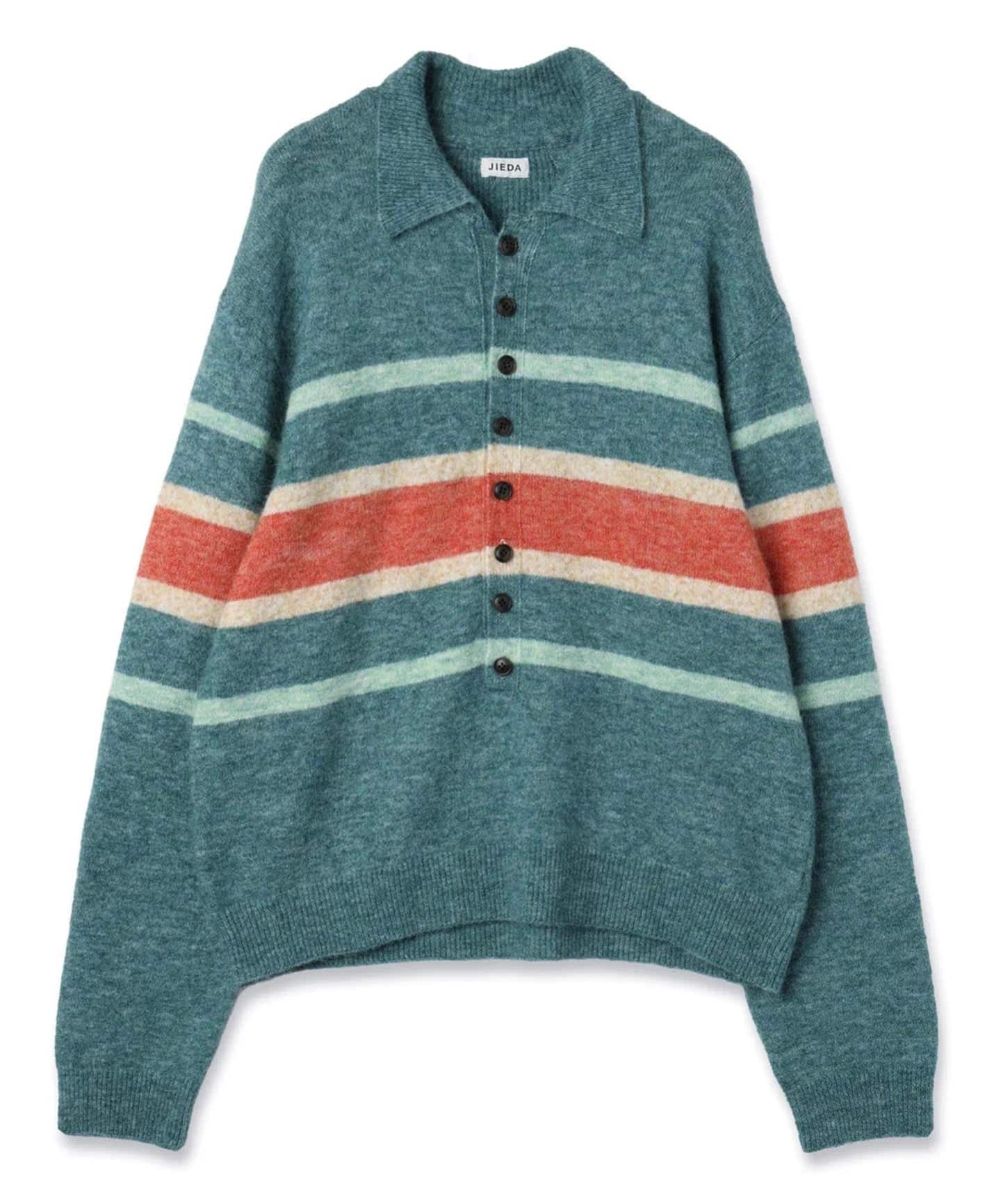 JIEDA / ジエダ STRIPED KNIT POLO（ニット／セーター）｜PULP（パルプ