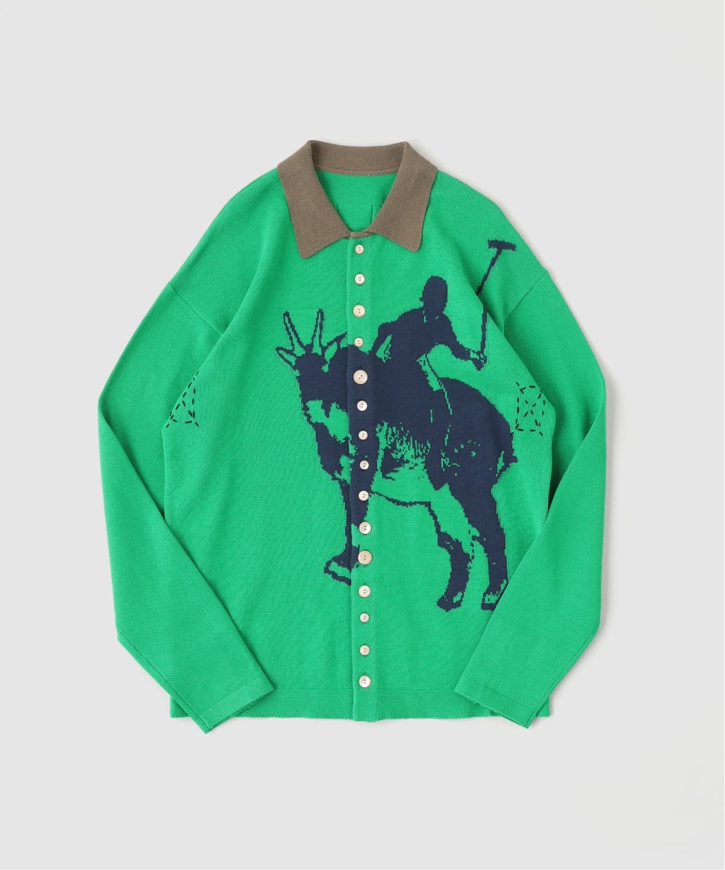 FAF (FAKE AS FLOWERS) / フェイク アズ フラワーズ KNIT ポロシャツ