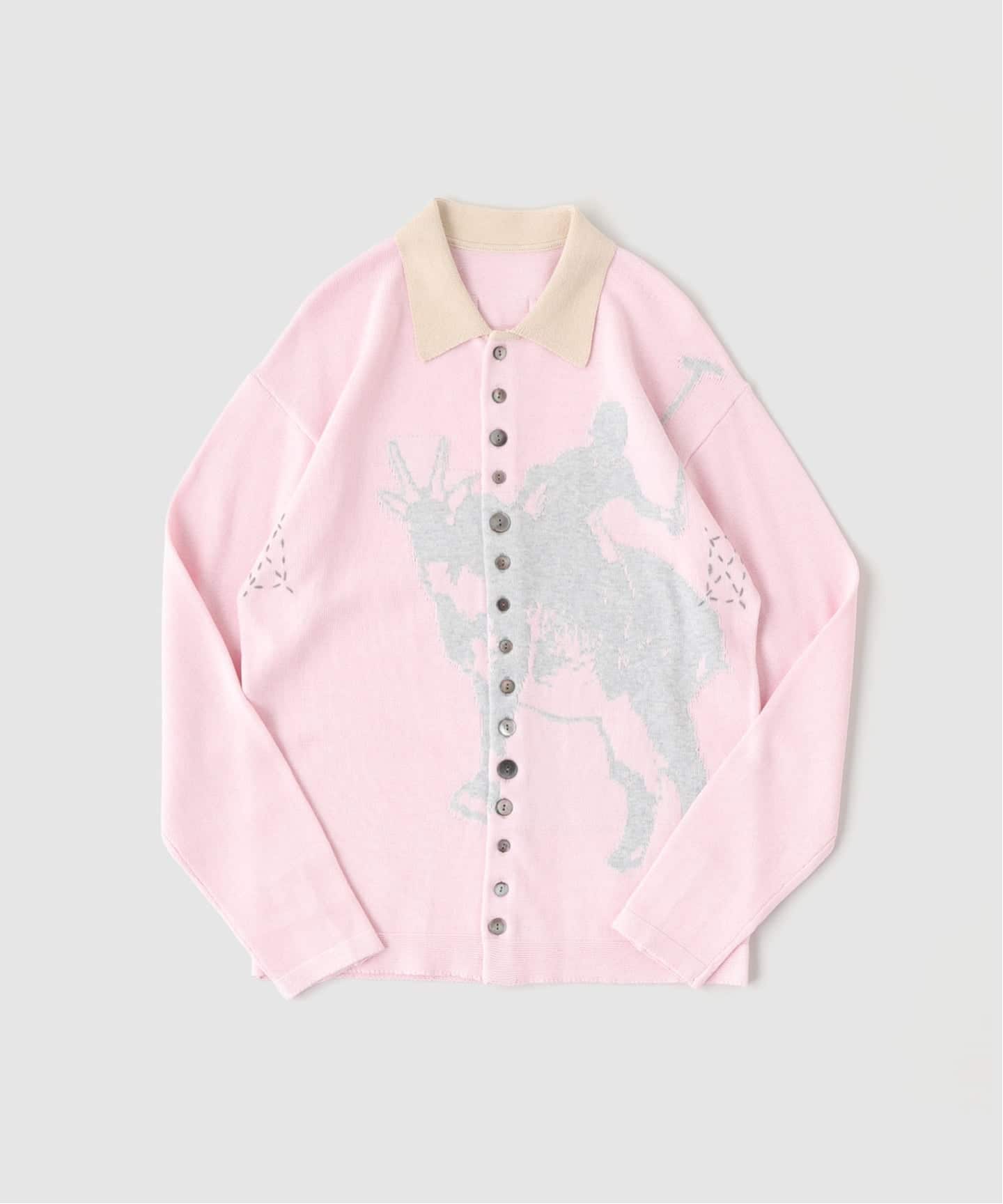 FAF (FAKE AS FLOWERS) / フェイク アズ フラワーズ KNIT ポロシャツ
