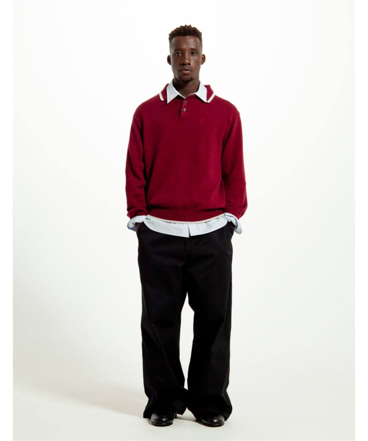 SimplyComplicated/シンプリーコンプリケイテッド EDGE LINE KNIT