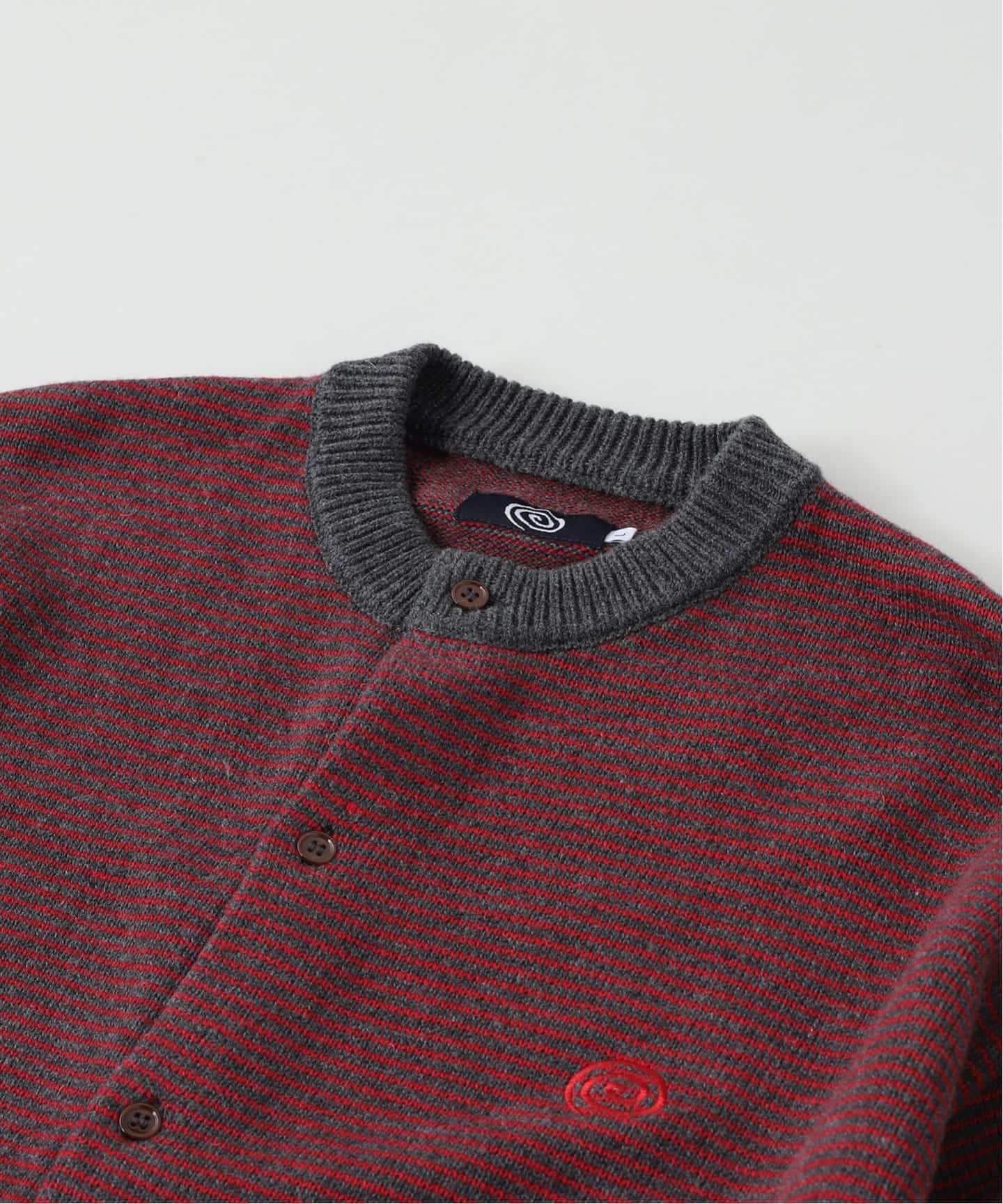 SOL soonerorlater / スーナーオアレイター KNITTED BORDER CARDIGAN