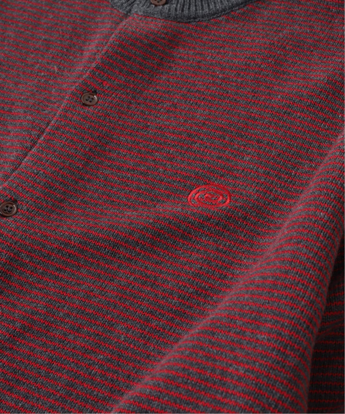SOL soonerorlater / スーナーオアレイター KNITTED BORDER CARDIGAN