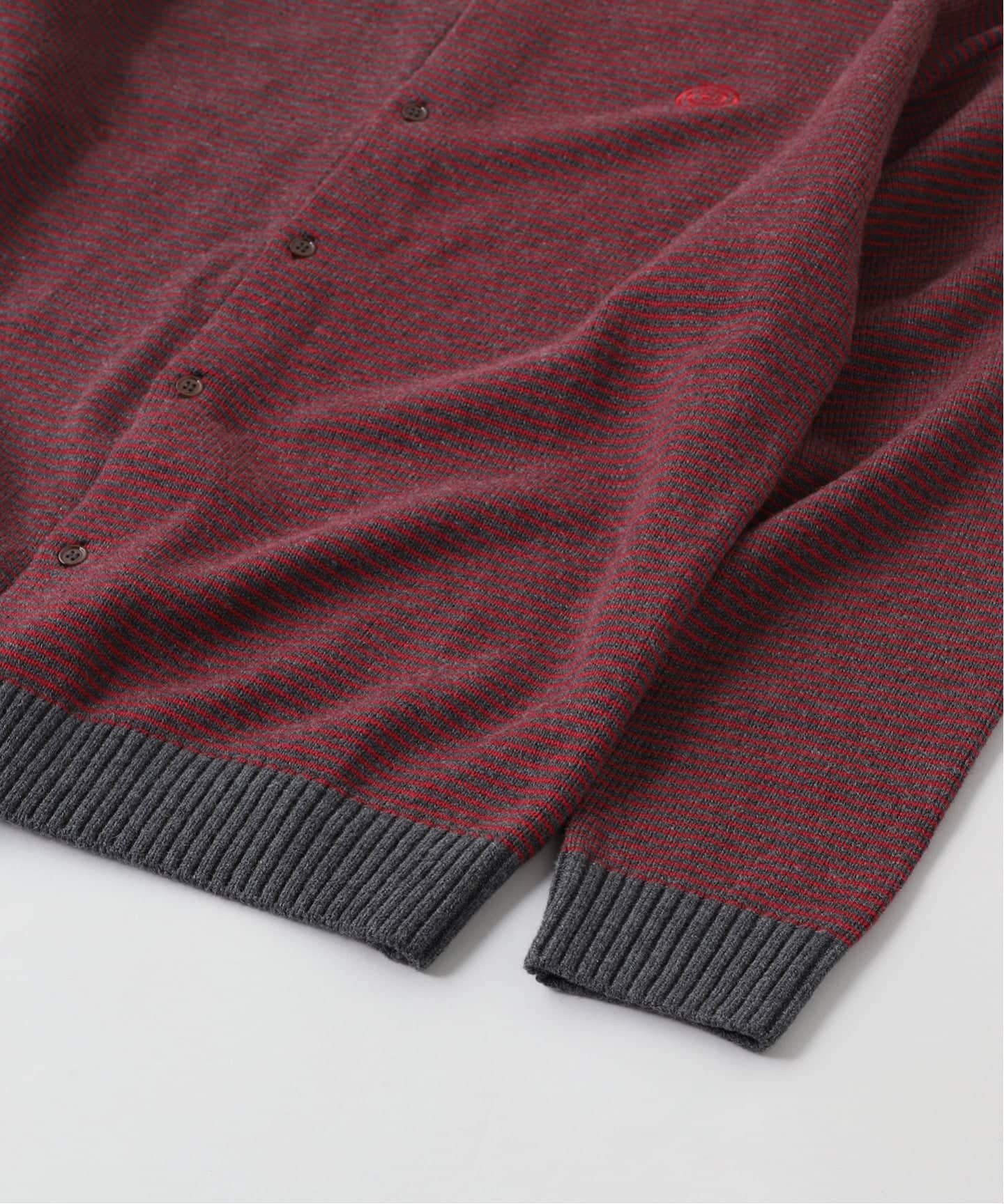 SOL soonerorlater / スーナーオアレイター KNITTED BORDER CARDIGAN