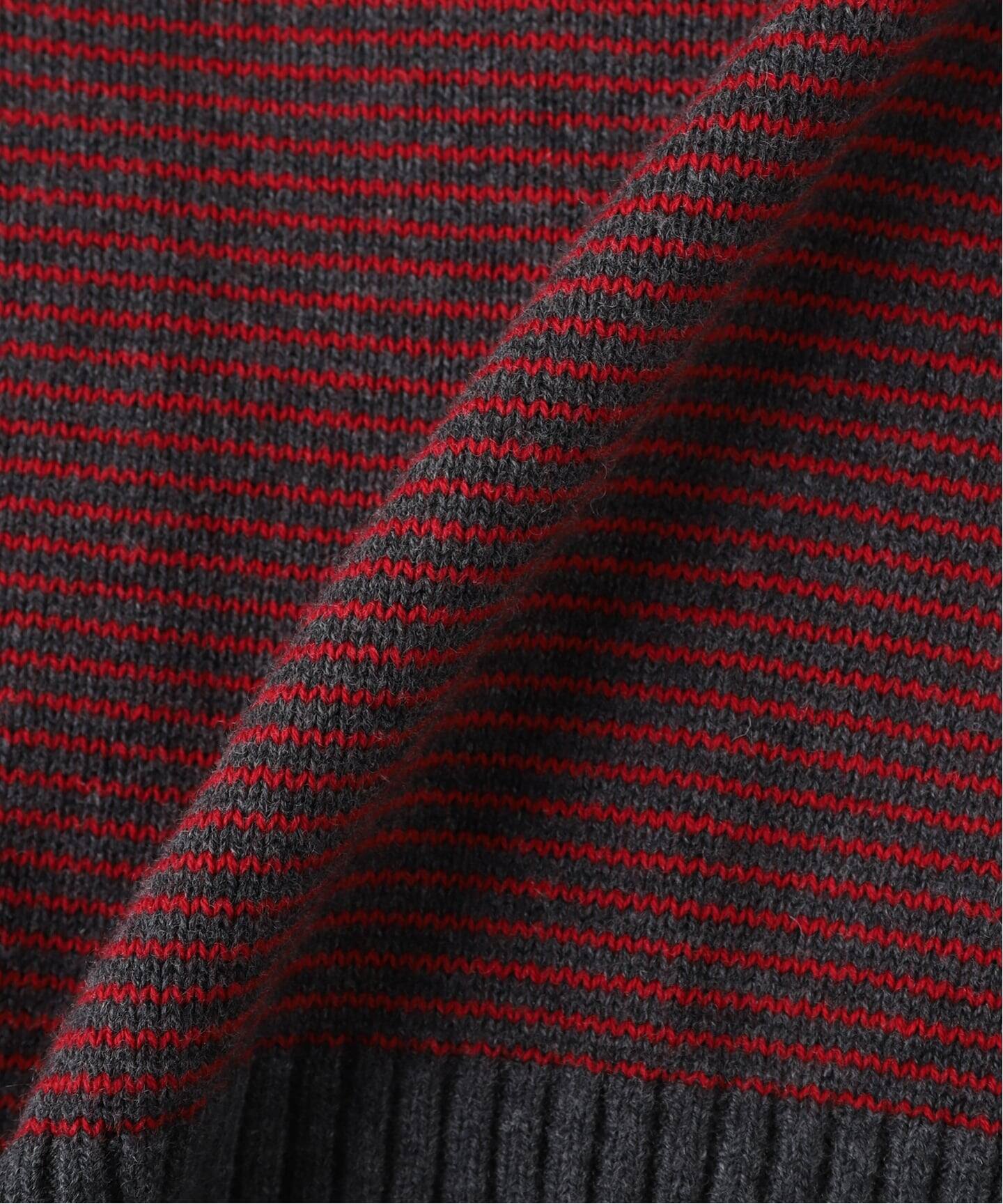 SOL soonerorlater / スーナーオアレイター KNITTED BORDER CARDIGAN