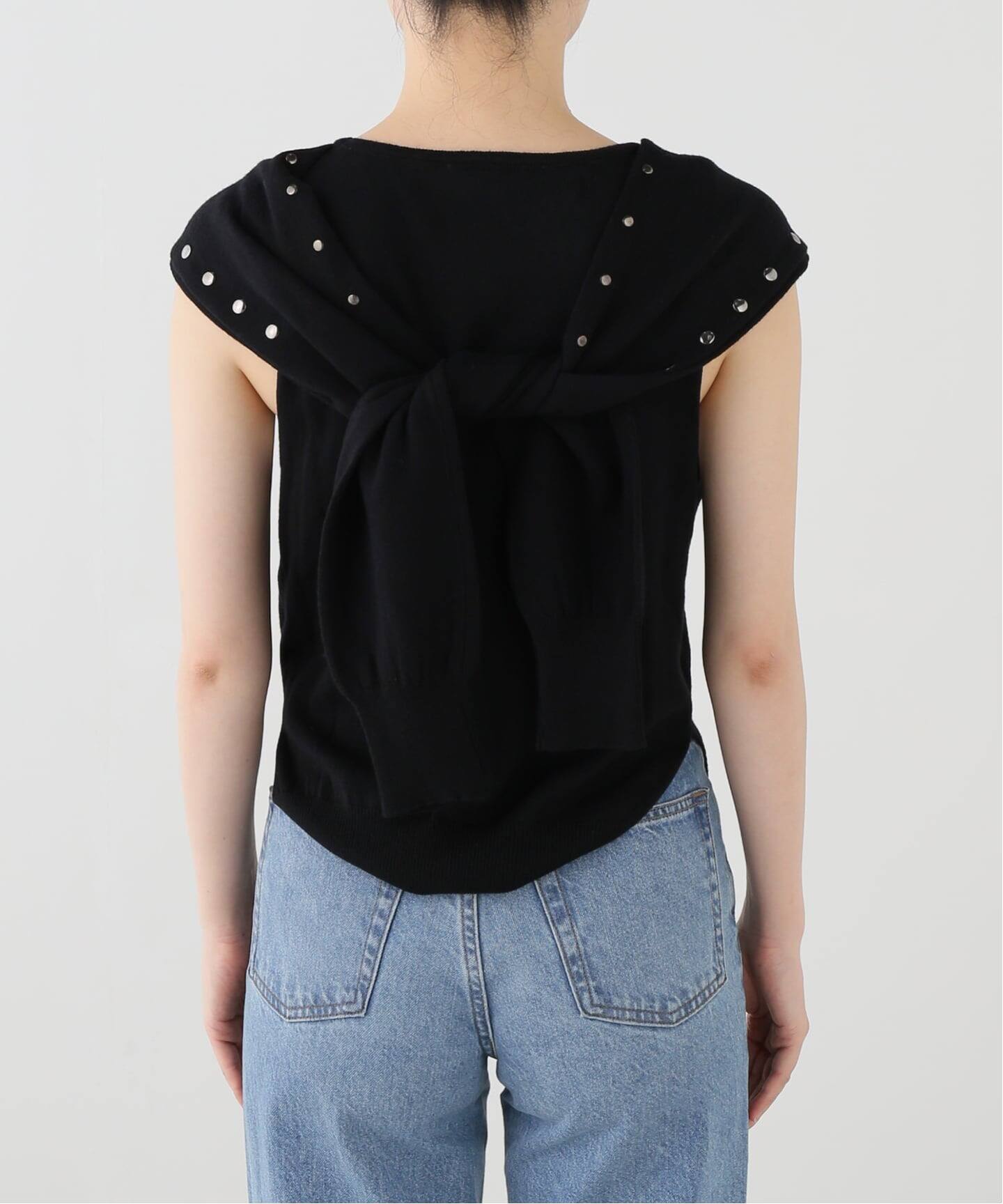 Geek Office / ギークオフィス OPEN YY Knitted STUD SLEEVE LAYERED
