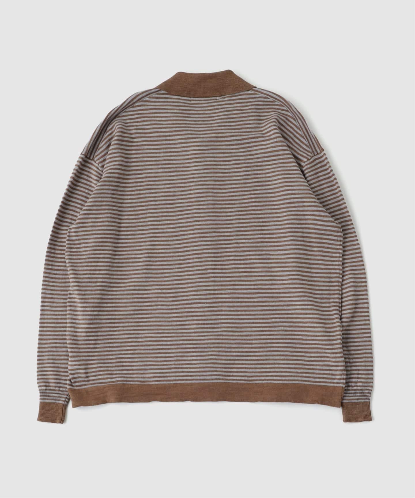 PHINGERIN / フィンガリン SLAB GAUZE KNIT SHIRT STRIPE（ニット