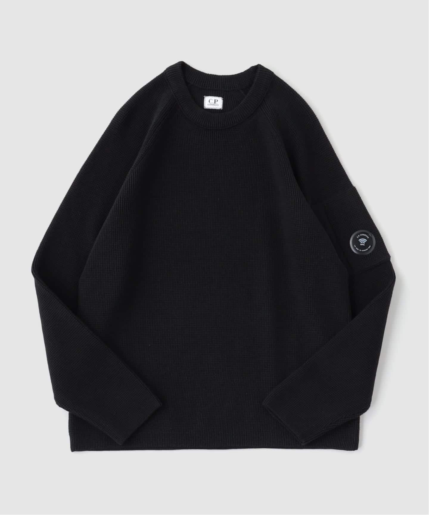 C.P.Company / シーピーカンパニー WAFFLE KNIT COTTON CRWNCK LENS SW