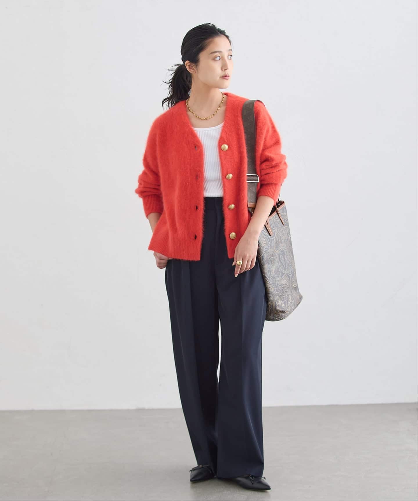 追加》FOX CASHMERE Vネックカーディガン（カーディガン）｜JOURNAL