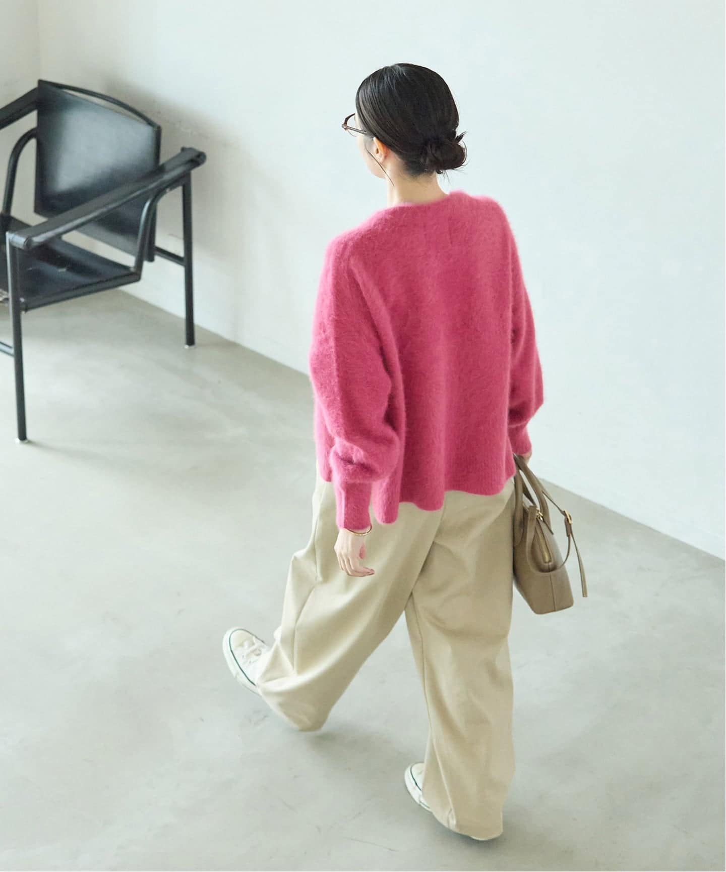 一部WEB限定カラー/追加予約》FOX CASHMERE Vネックカーディガン