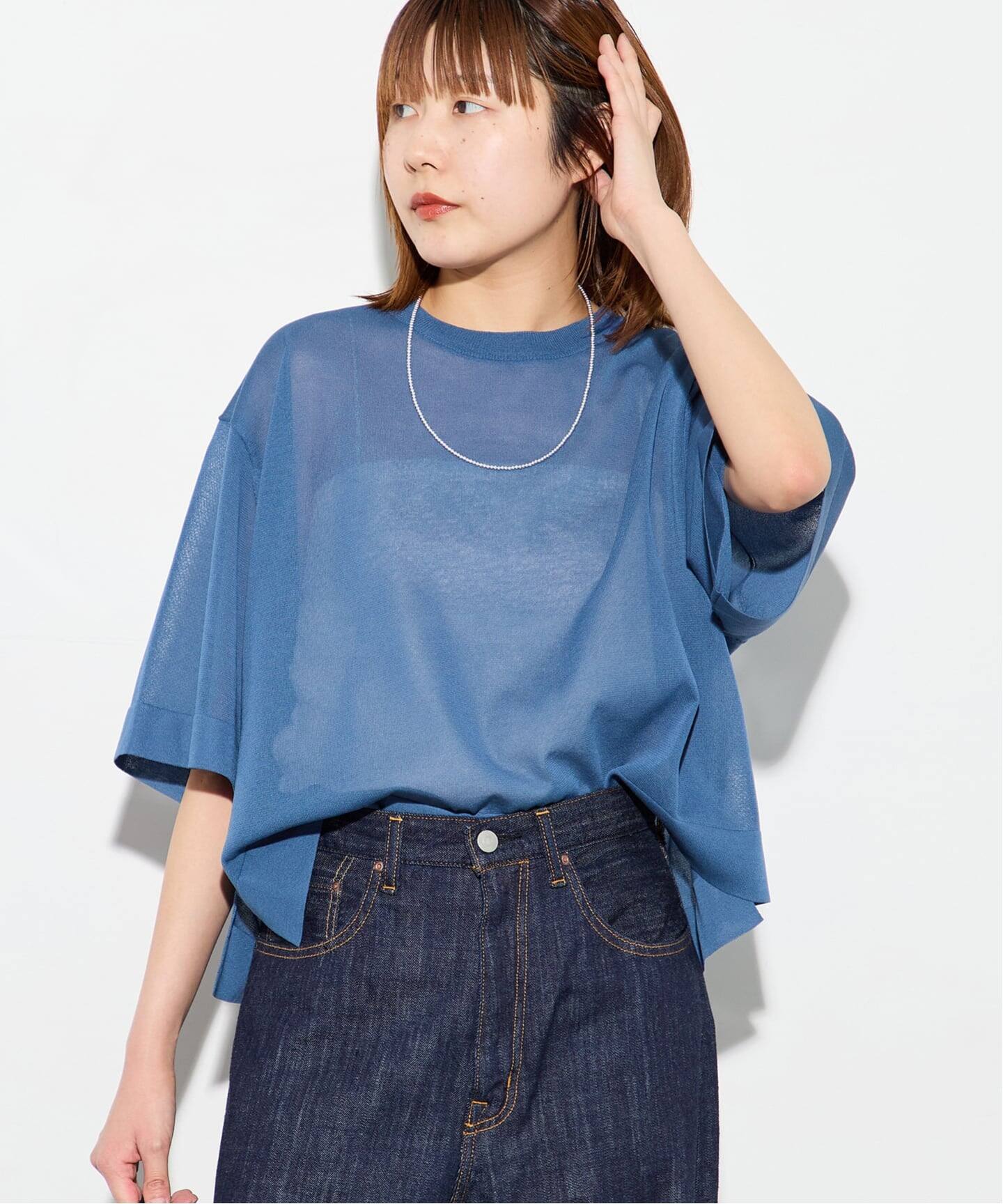 JOURNALSTANDARD L'ESSAGE フォルムニットTシャツ☆未使用 フォルムニットTシャツ（ニット／セーター）｜JOURNAL STANDARD L