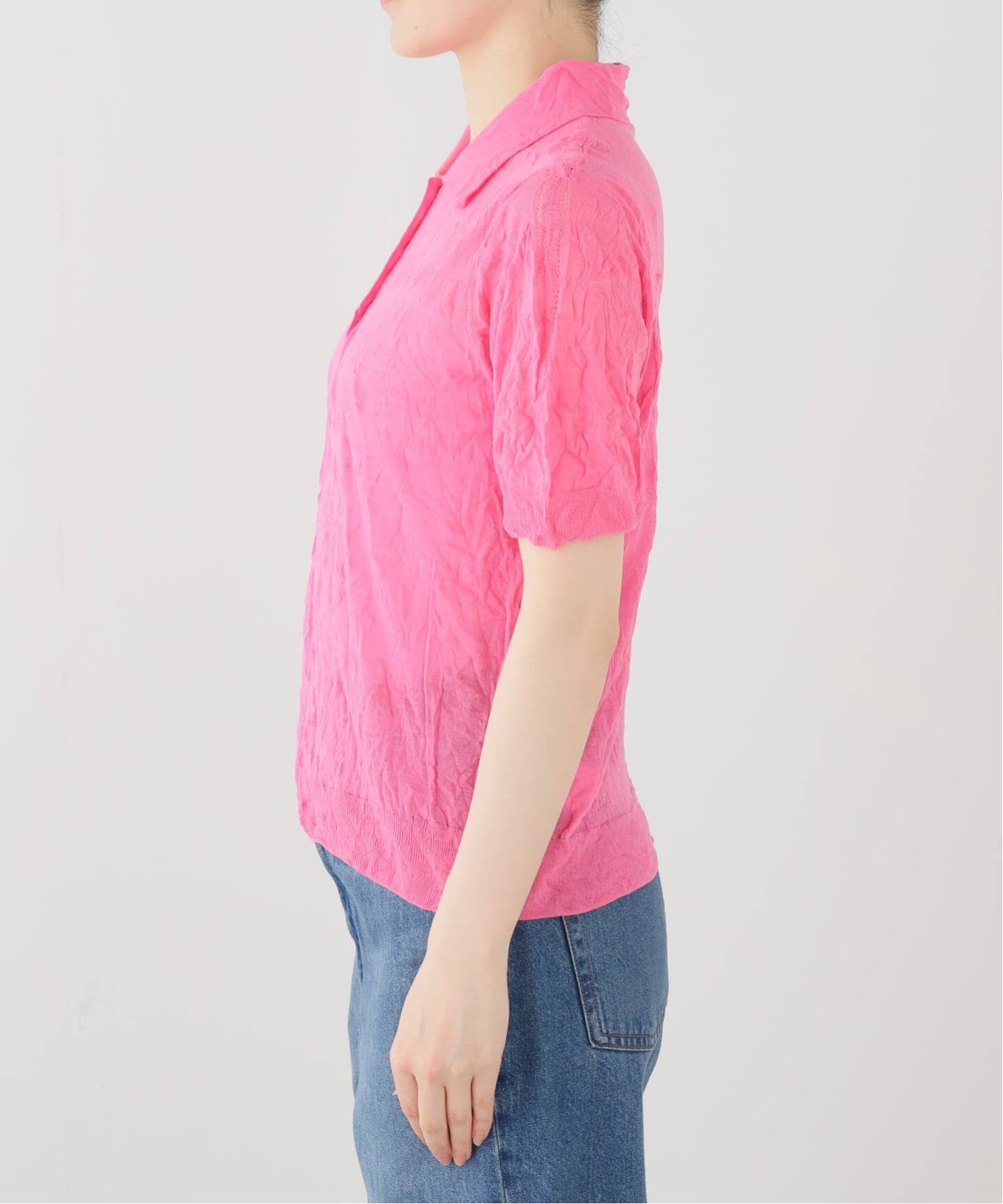 RECTO/レクト CREASE ポロ襟 ニット (PINK) RW26SKTP003PK（ニット