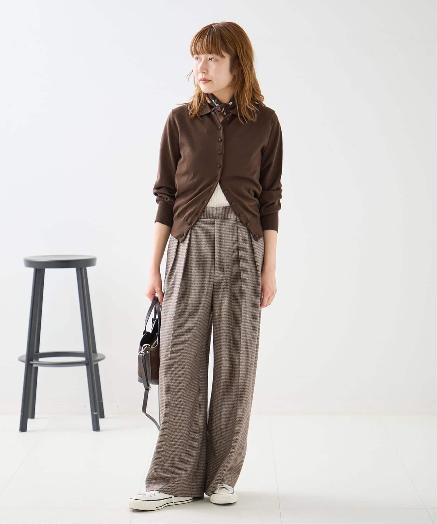NOTHING WRITTEN/ナッシングリトゥン MUFFIN BUTTON CARDIGAN