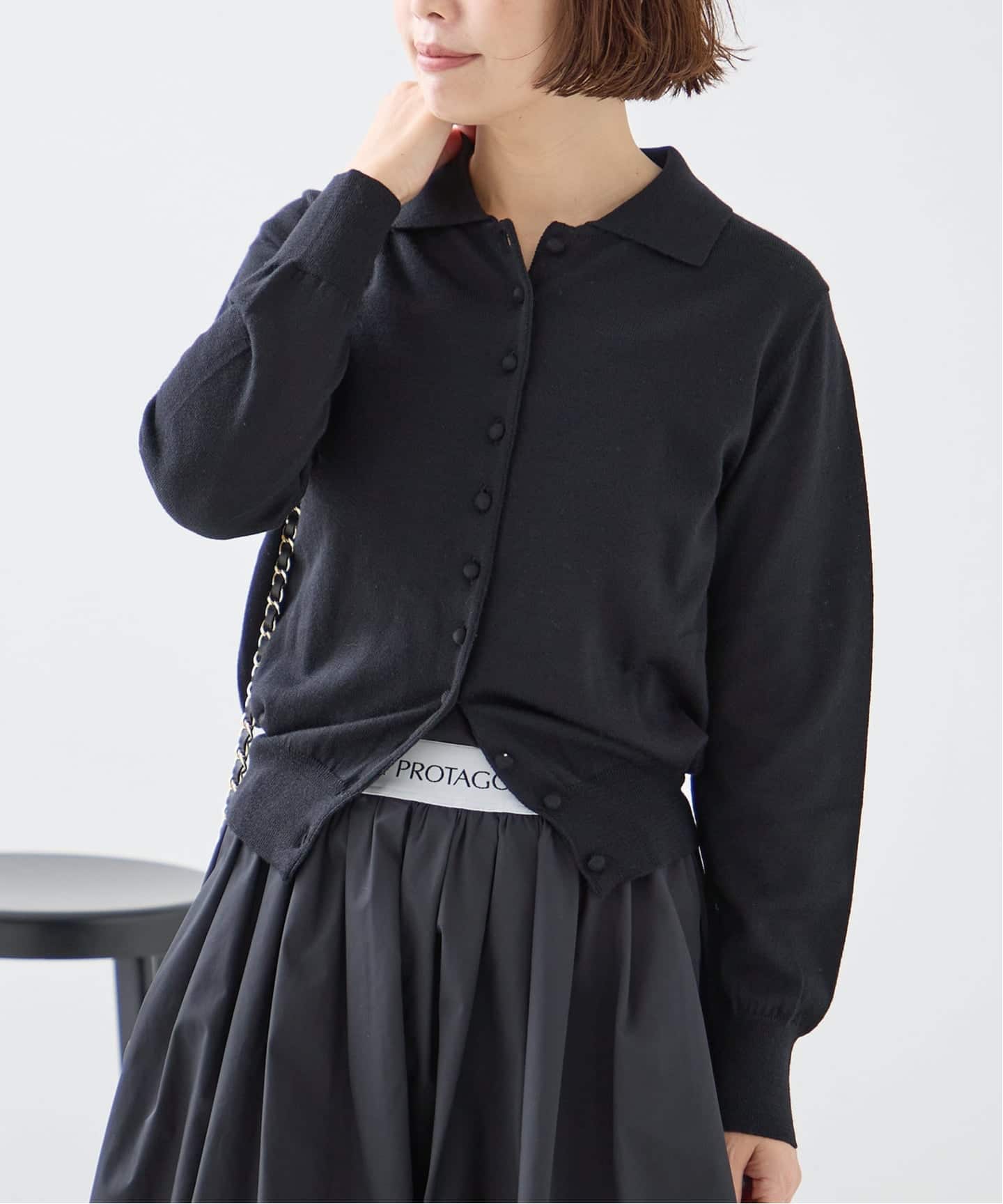 NOTHING WRITTEN/ナッシングリトゥン MUFFIN BUTTON CARDIGAN