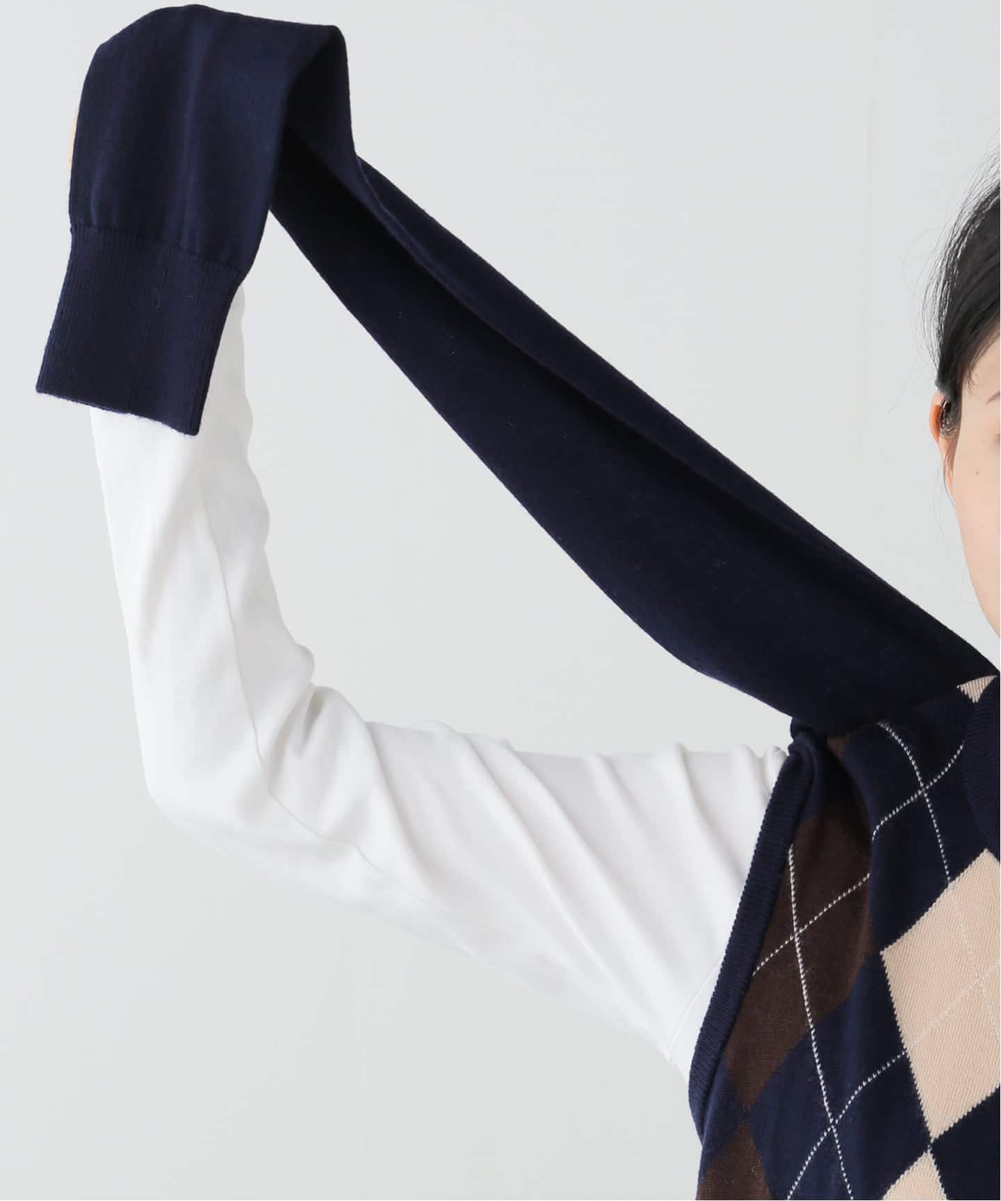 INSCRIRE/アンスクリア Argyle Vest ニットベスト（ニット／セーター