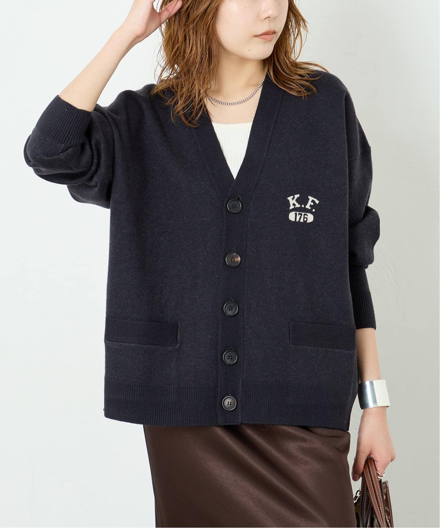 St.Johns 3rd club FRANKLIN CENTRAL ニットカーディガン