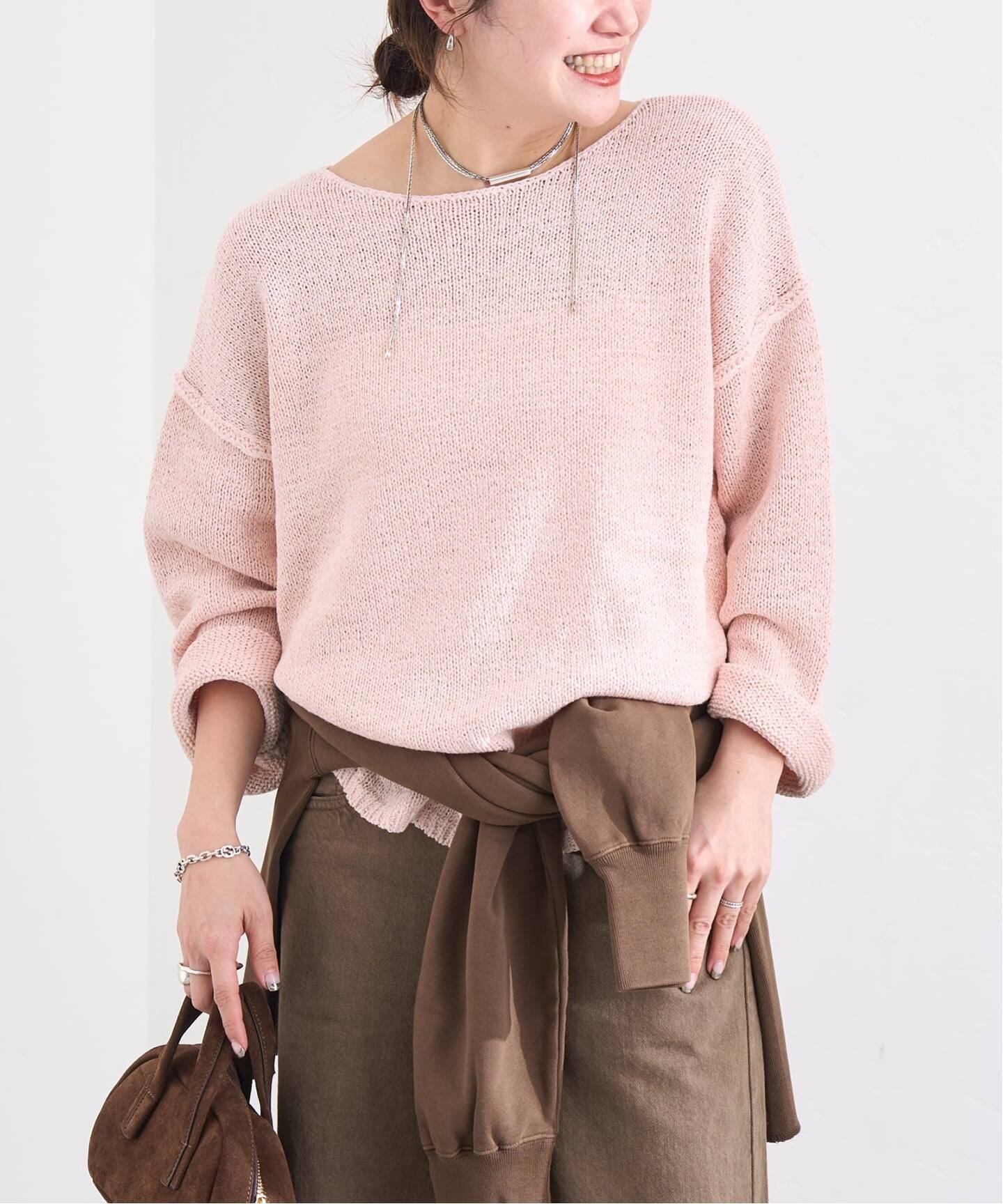 美品◆JOURNAL STANDARD◆ テープヤーン DROP プルオーバー 追加》テープヤーンDROPプルオーバー（ニット／セーター）｜JOURNAL