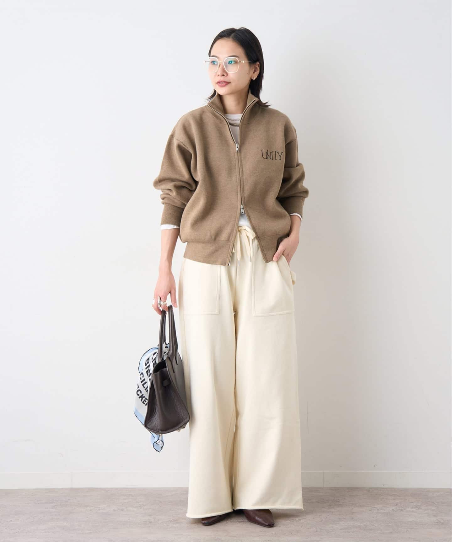 バックロゴダブルジップカーディガン（カーディガン）｜JOURNAL