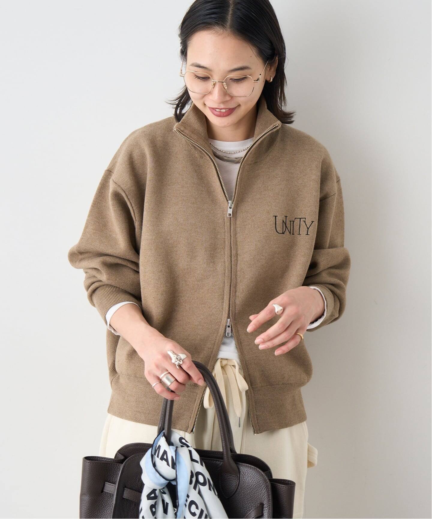 バックロゴダブルジップカーディガン（カーディガン）｜JOURNAL