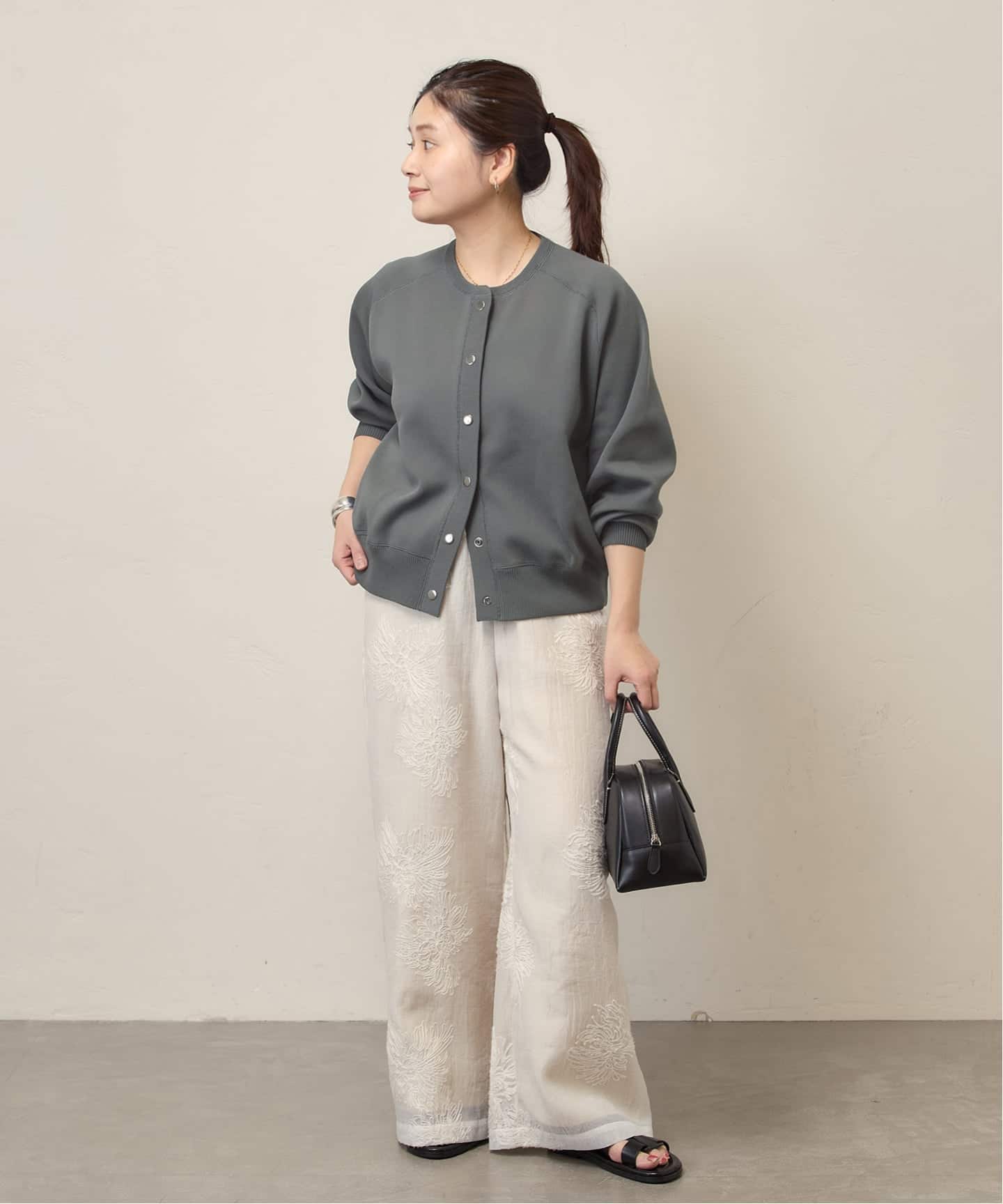 WASHABLE TEXBRID スナップカーディガン（カーディガン）｜JOURNAL