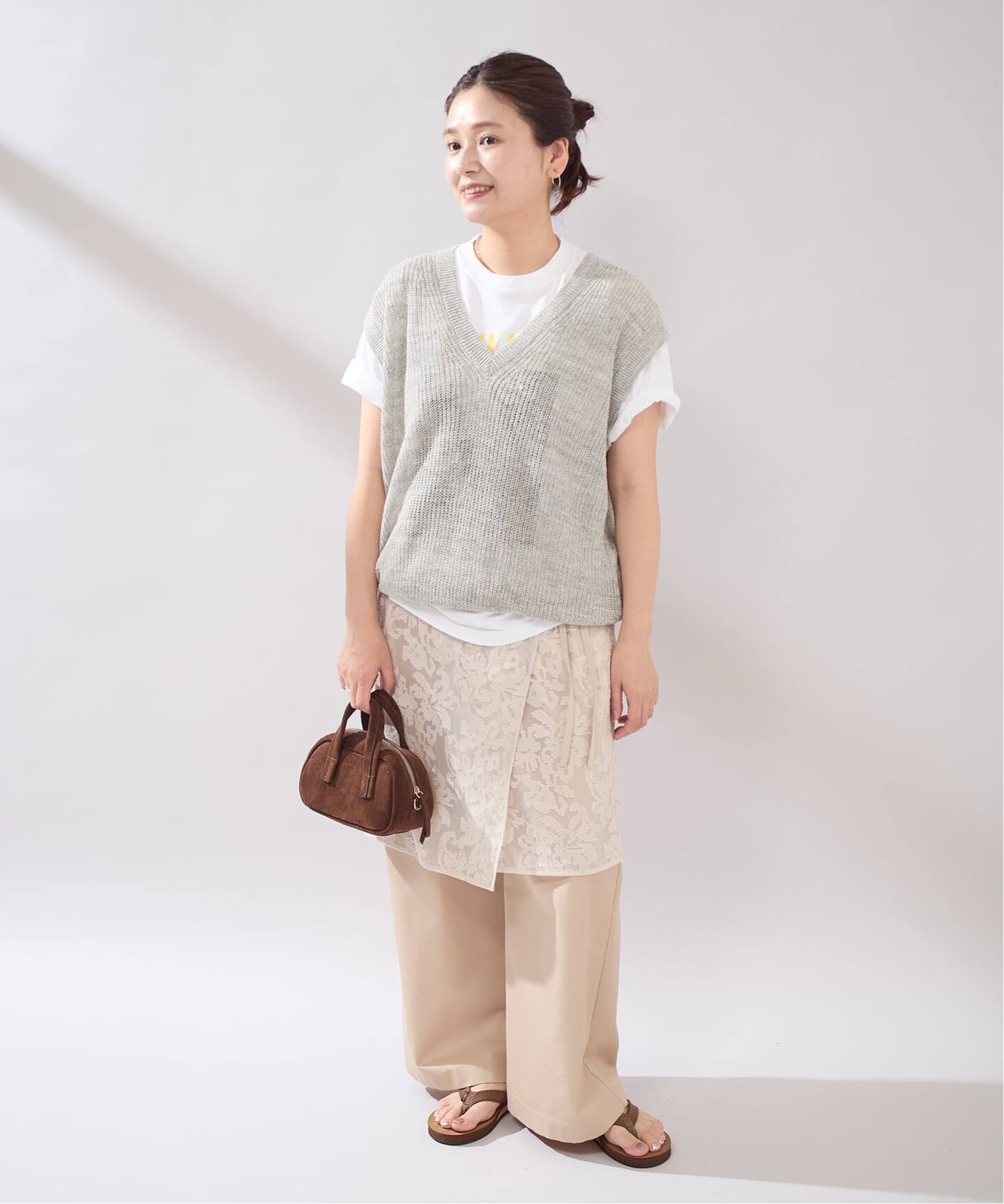 osedit】WASHABLELINEN Vベスト（ベスト）｜JOURNAL STANDARD