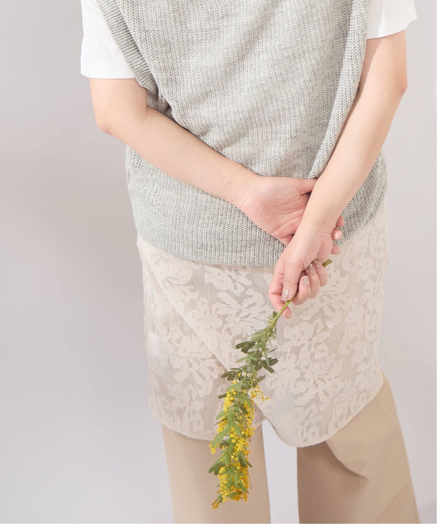 osedit】WASHABLELINEN Vベスト（ベスト）｜JOURNAL STANDARD