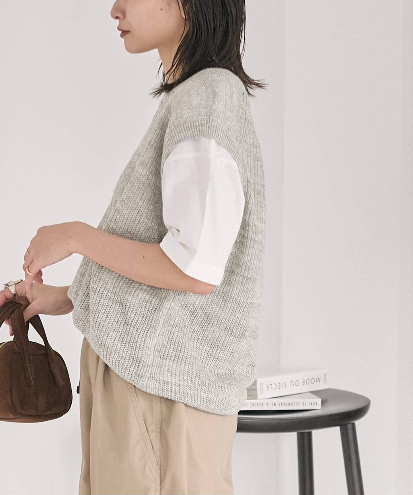 osedit】WASHABLELINEN Vベスト（ベスト）｜JOURNAL STANDARD