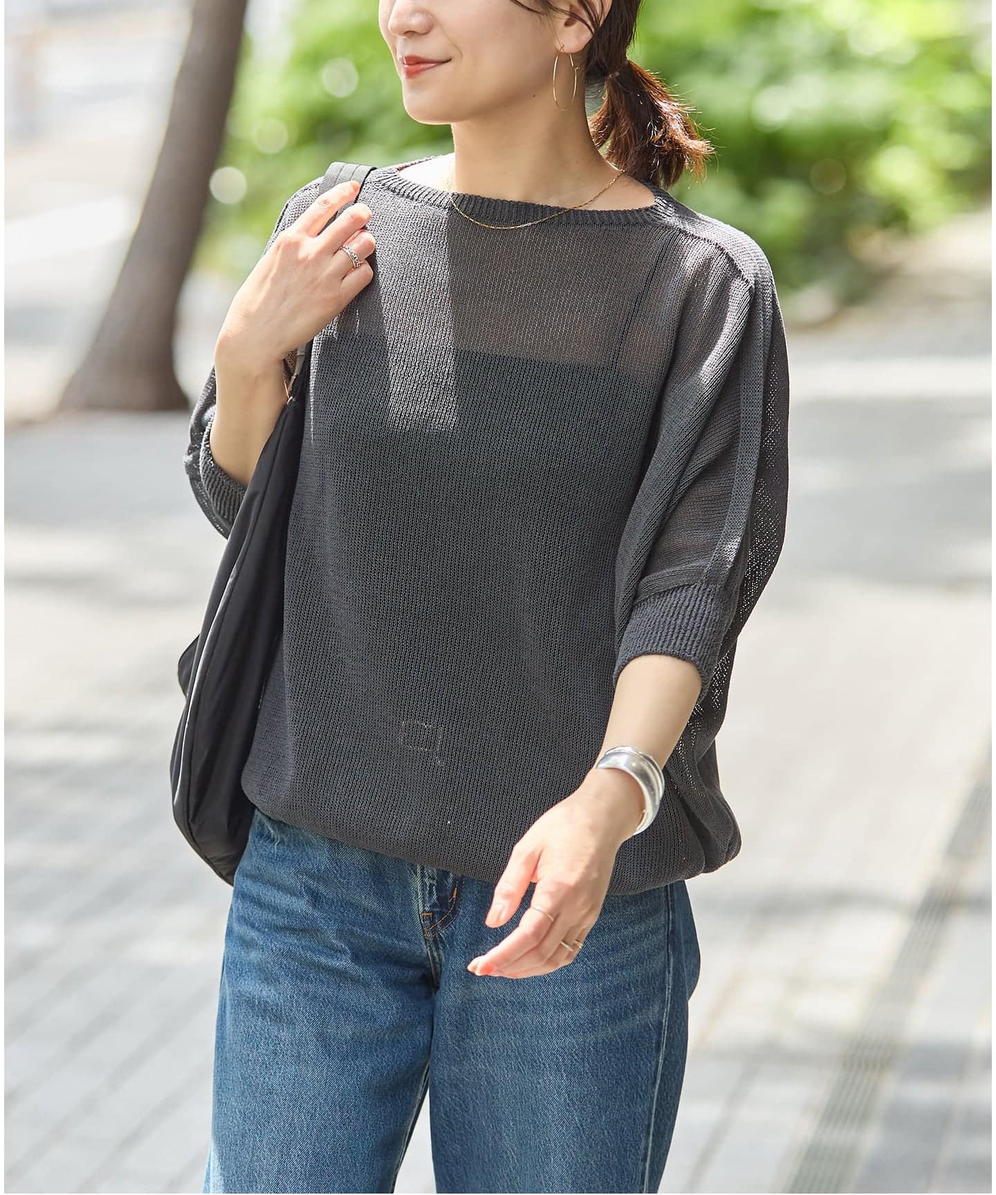 本日限定値下✨ベイクルーズ⭐︎デザインスリーブセーター美品✨BLACK お気に入り登録数1000件以上!!／注目の人気セールアイテムラインナップ