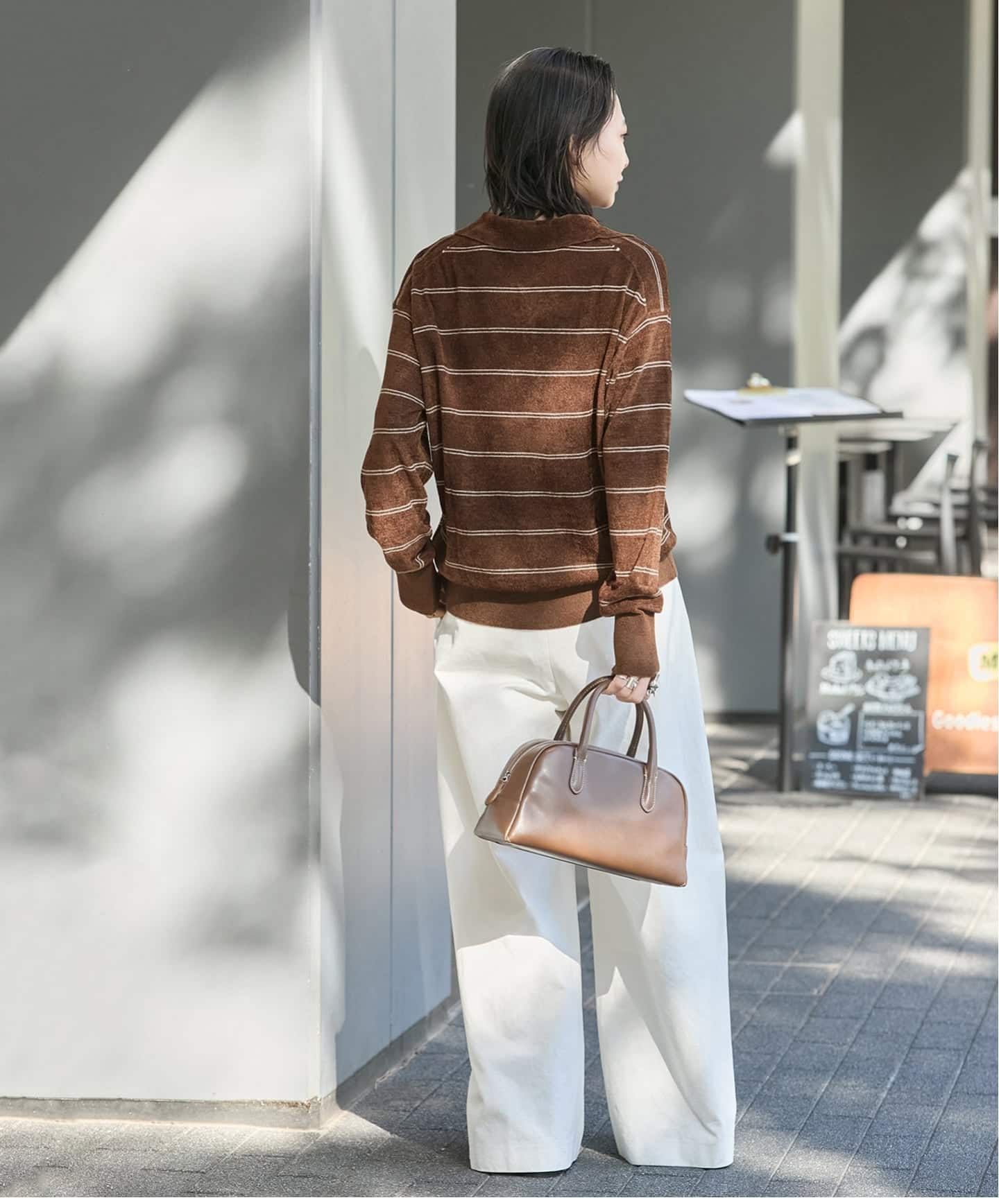 追加2》ベロアニットロングスリーブポロシャツ（ニット／セーター