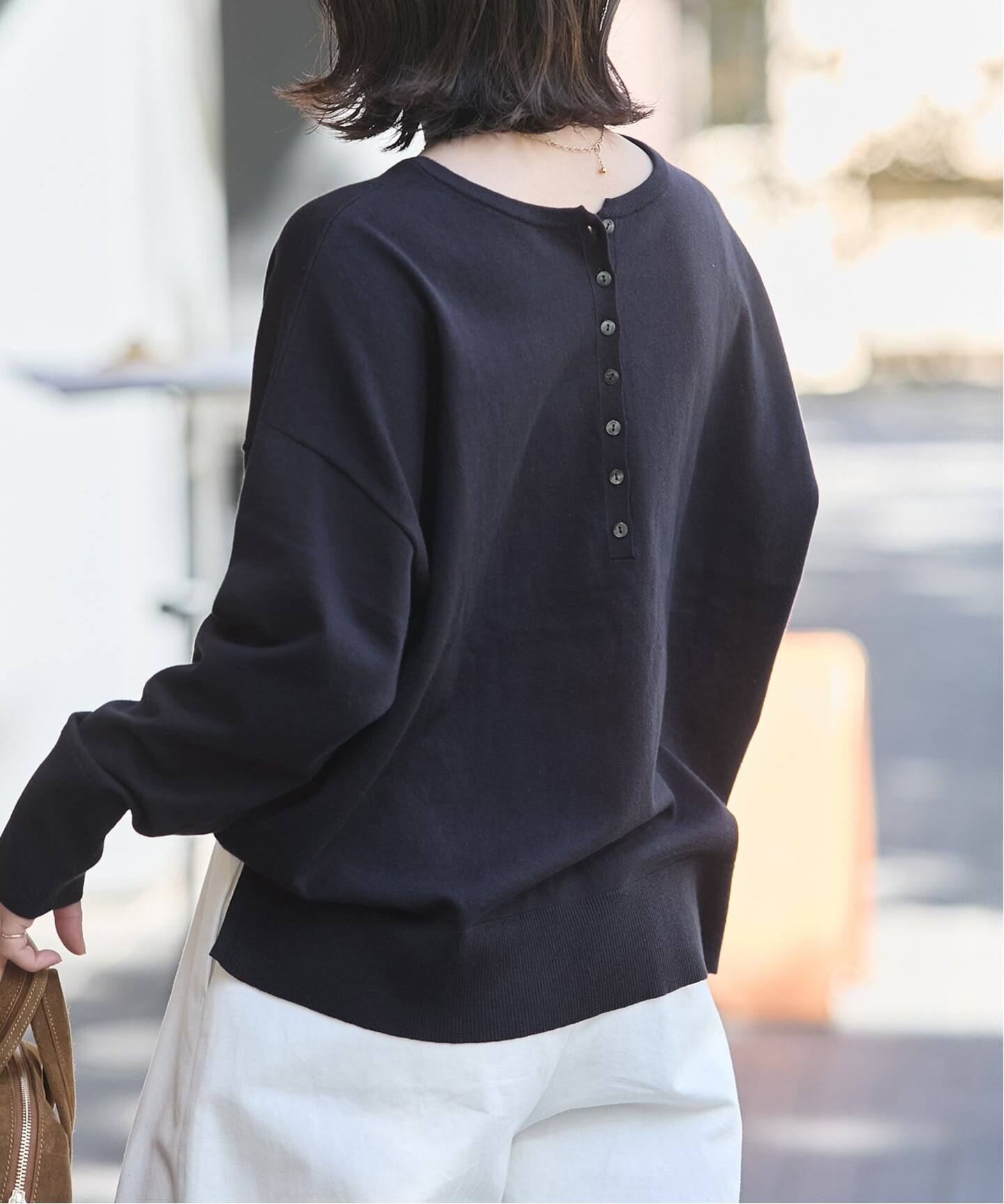 JOURNAL STANDARD コットンシルクミックス2WAYヘンリー コットンシルクミックス2WAYヘンリー（ニット／セーター）｜JOURNAL