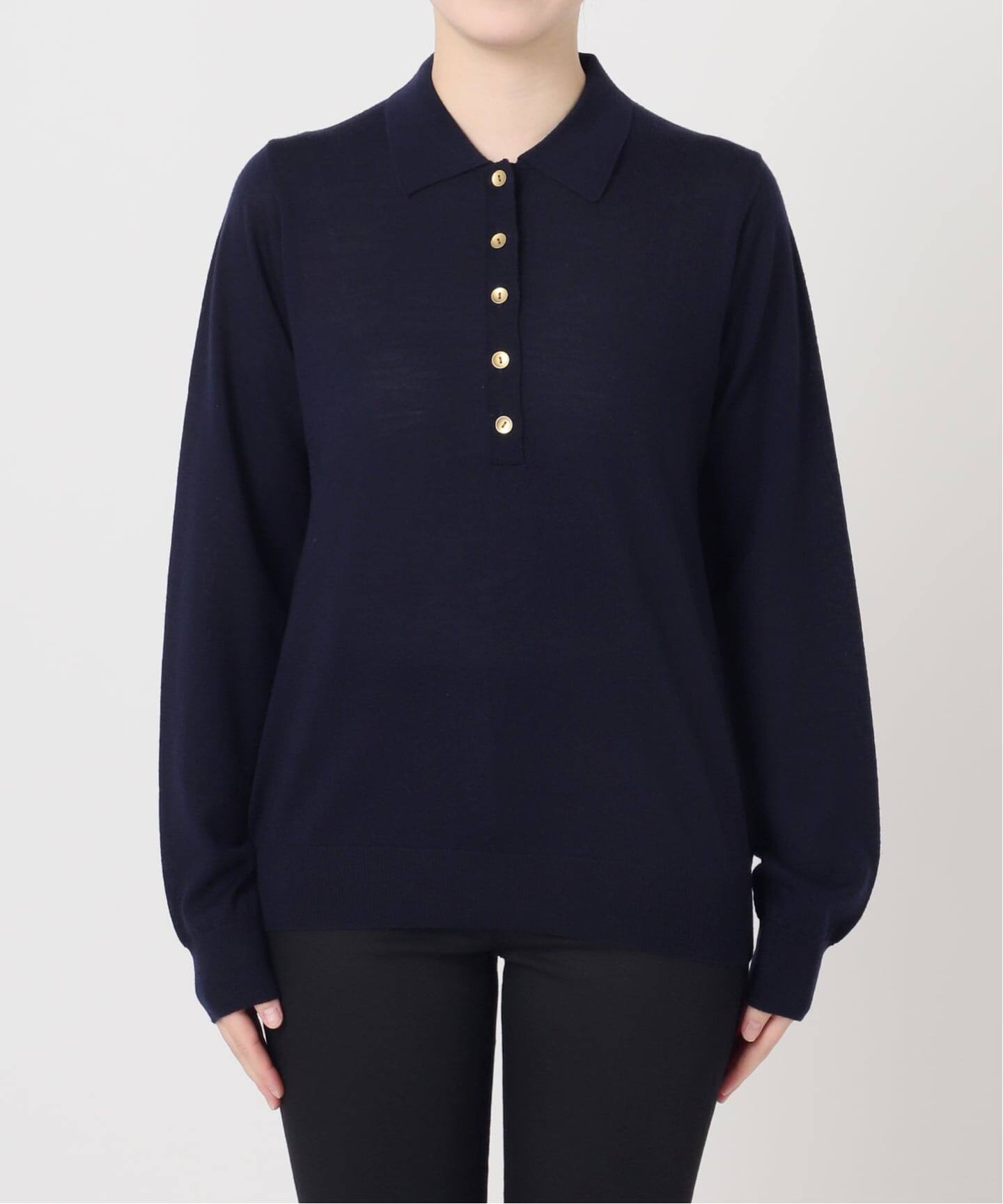 WEB限定追加予約4》ウォッシャブルウール ポロシャツ（ニット