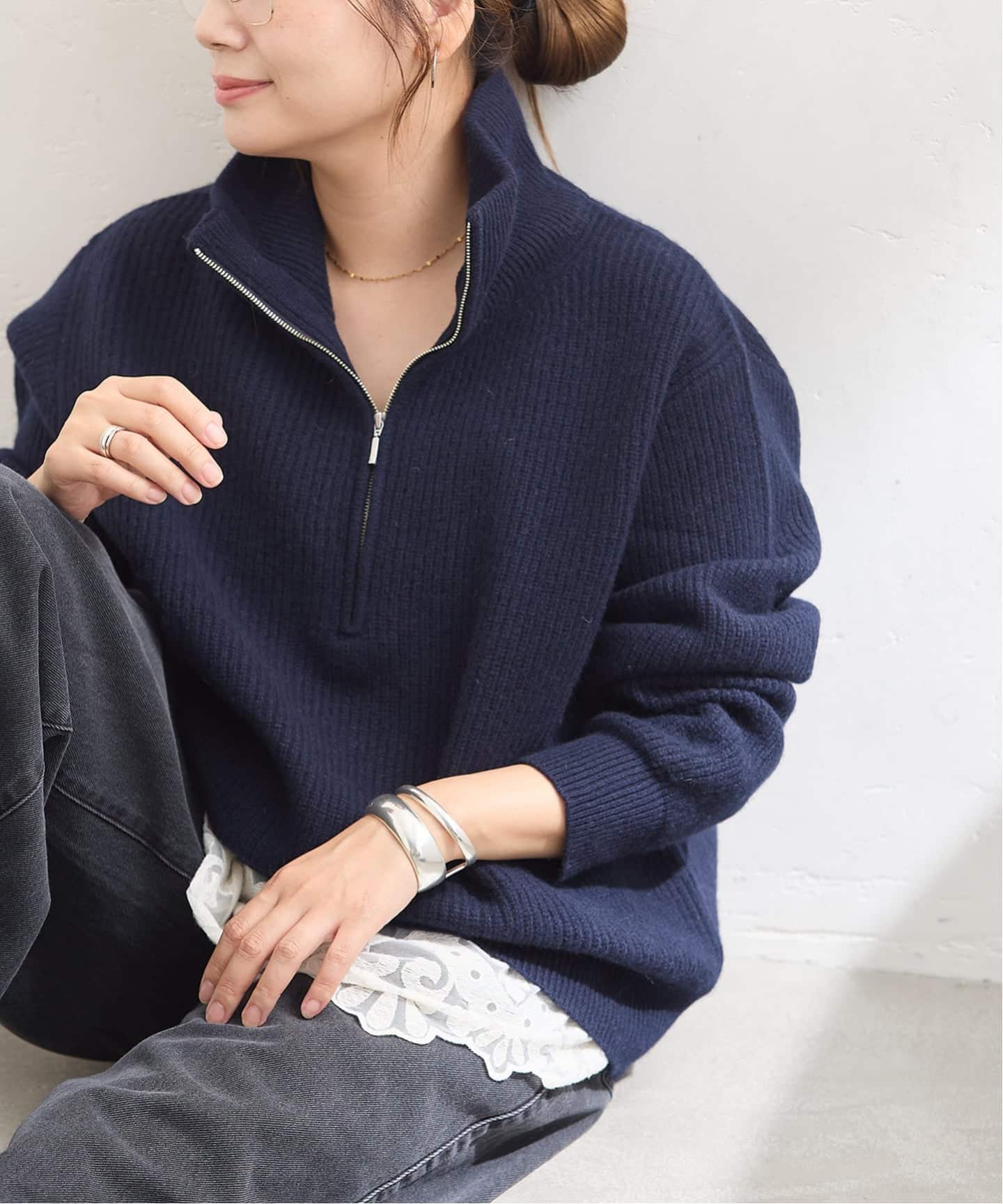 ★美品★JOURNAL STANDARD ネイビーウール ノーカラー 匿名配送 JOURNAL STANDARD｜ジャーナルスタンダード（レディース）の公式通販