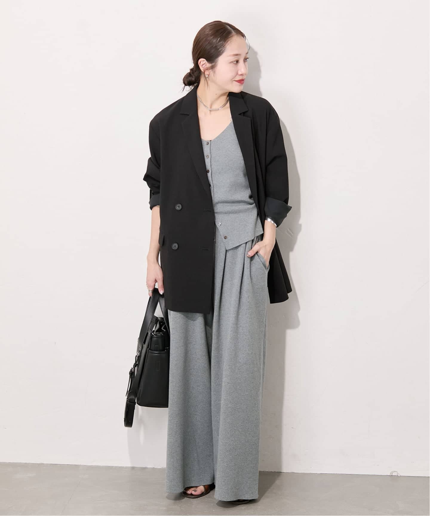 追加予約》WASHABLE コットンシルクミックス2WAYキャミソール