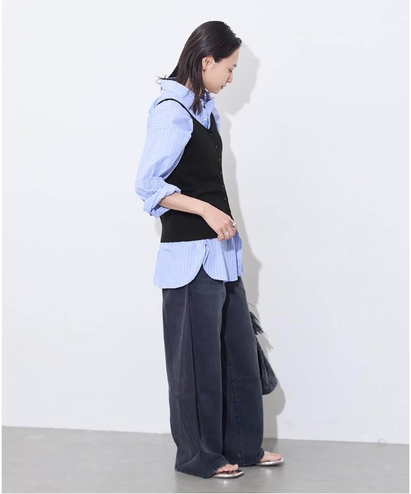 追加予約》WASHABLE コットンシルクミックス2WAYキャミソール